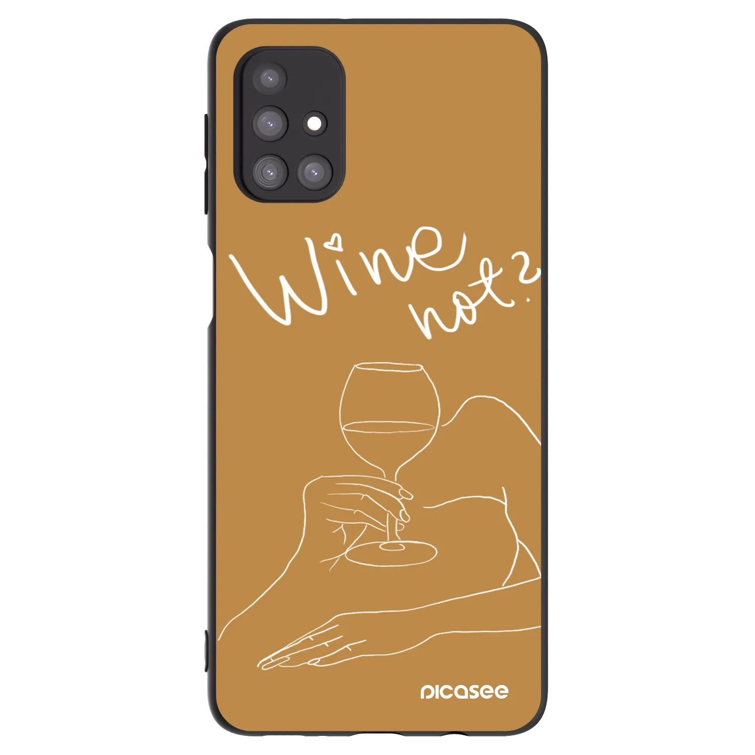 Picasee husă neagră din silicon pentru Samsung Galaxy M31s - Wine not