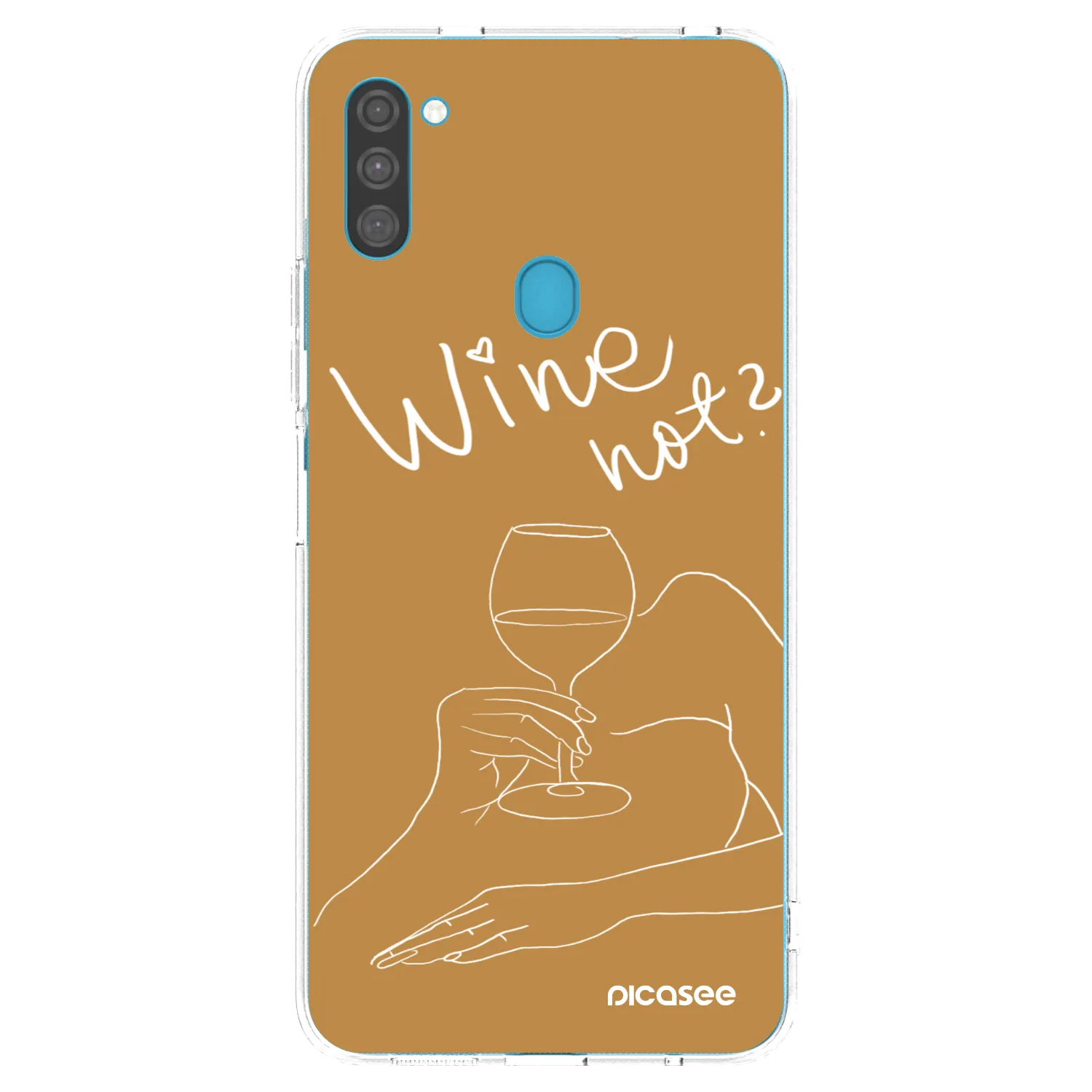 Picasee husă transparentă din silicon pentru Samsung Galaxy M11 - Wine not