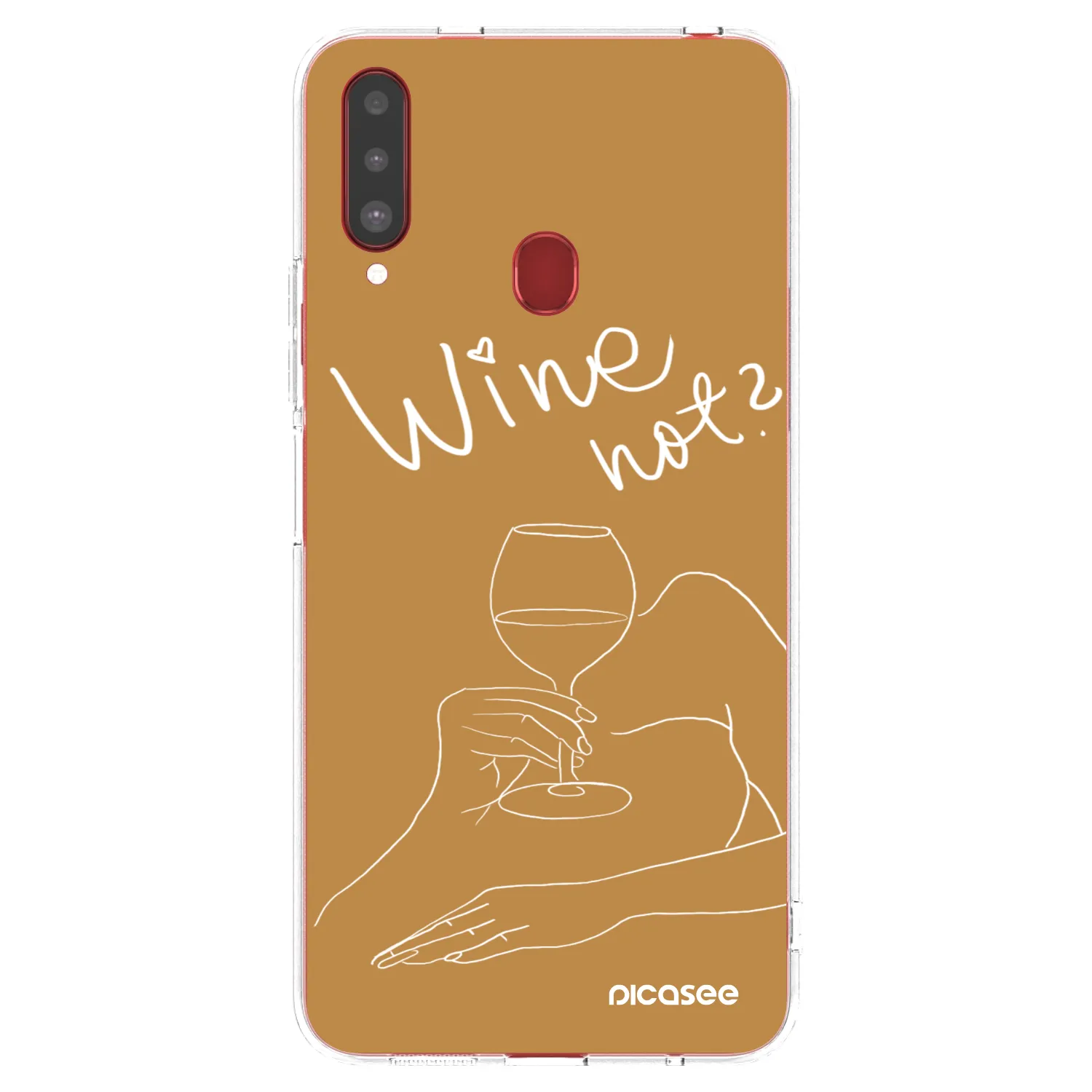 Picasee husă transparentă din silicon pentru Samsung Galaxy A20s - Wine not