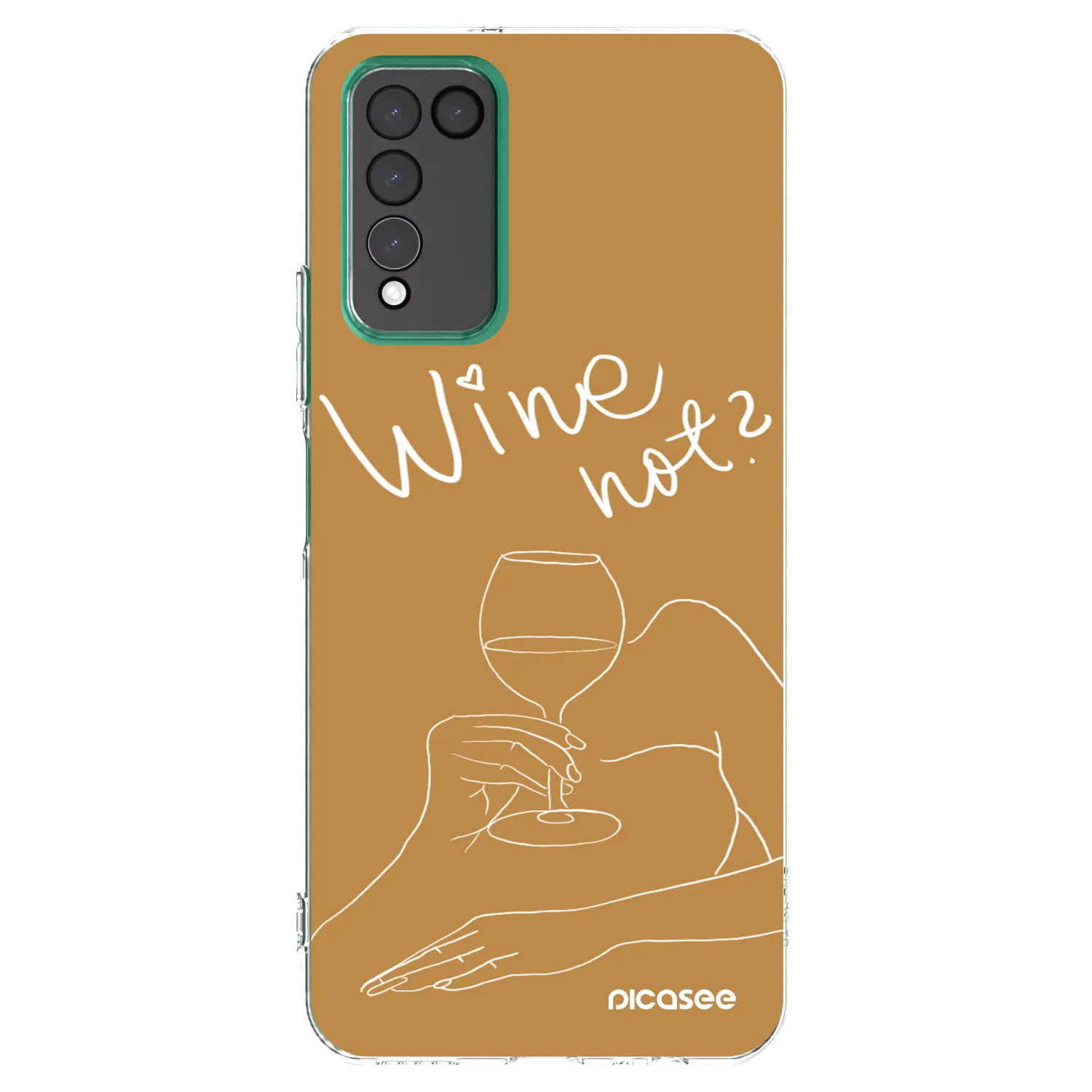 Picasee husă transparentă din silicon pentru Honor 10X Lite - Wine not