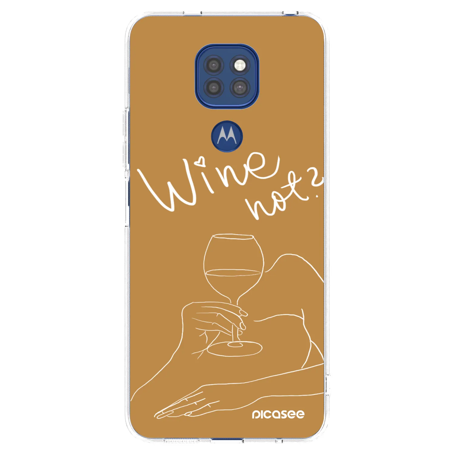 Picasee husă transparentă din silicon pentru Motorola Moto G9 Play - Wine not