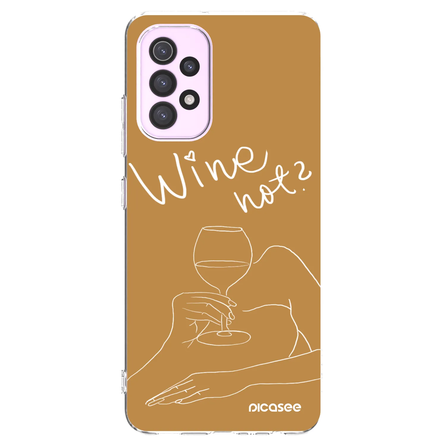 Picasee husă transparentă din silicon pentru Samsung Galaxy A32 5G A326B - Wine not