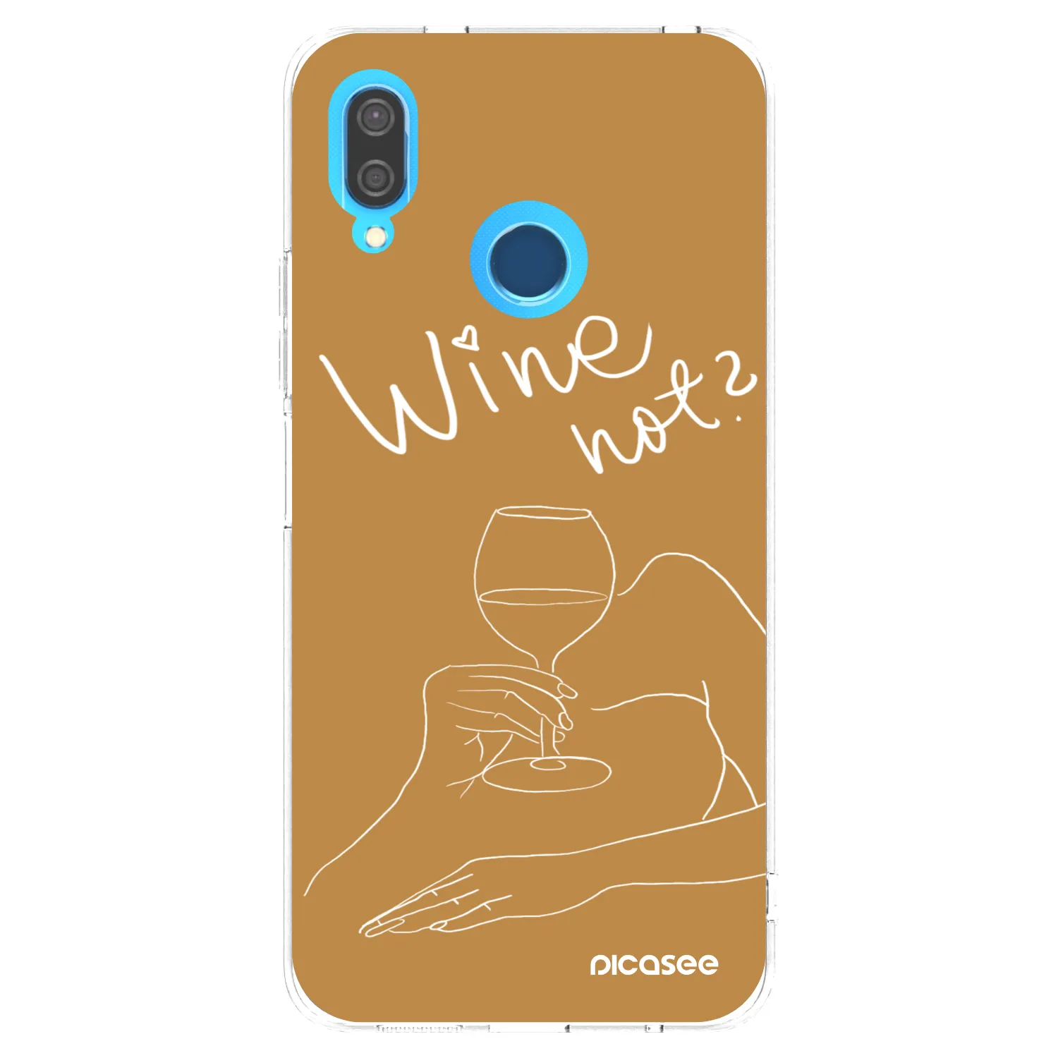 Picasee husă transparentă din silicon pentru Huawei P20 Lite - Wine not