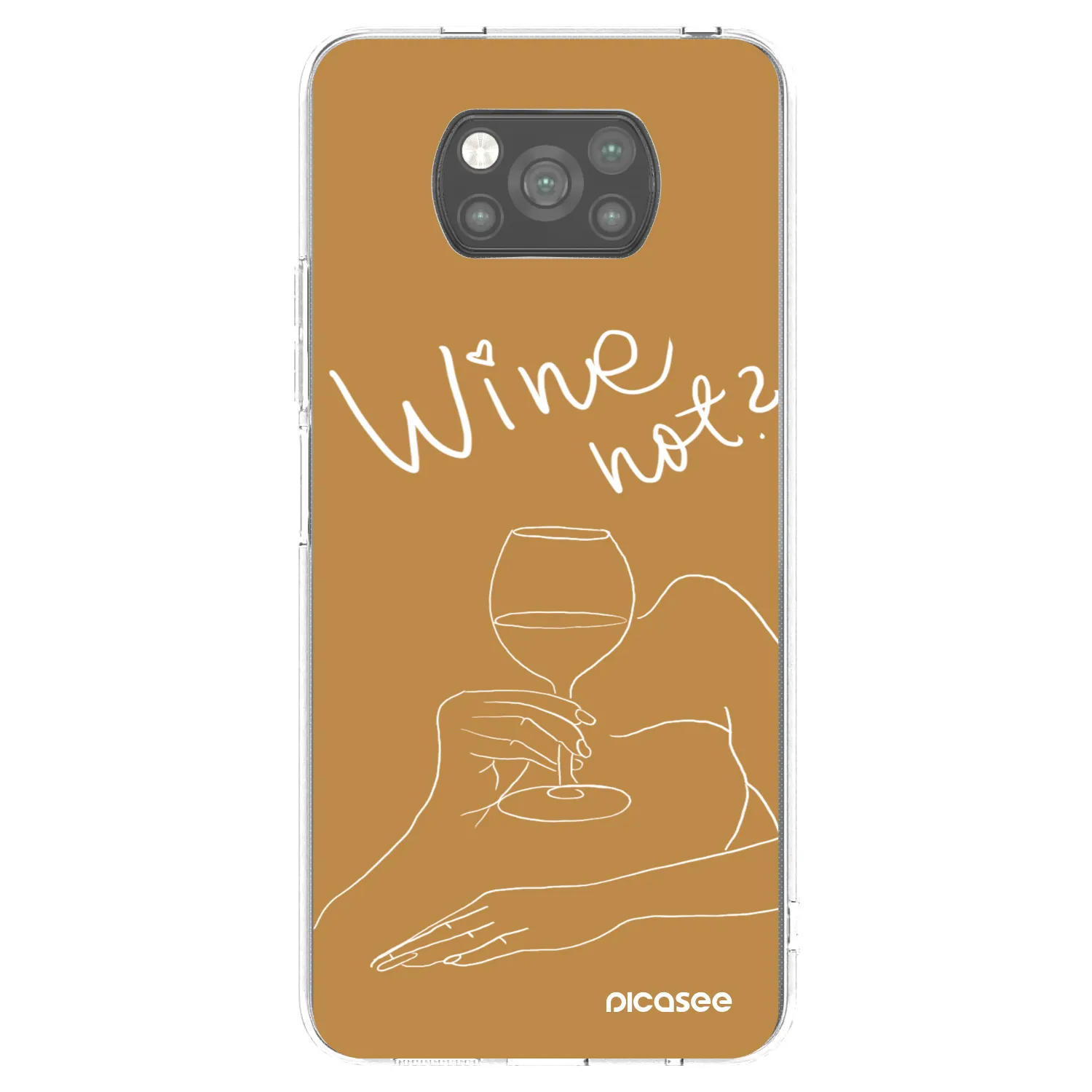 Picasee husă neagră din silicon pentru Xiaomi Poco X3 Pro - Wine not