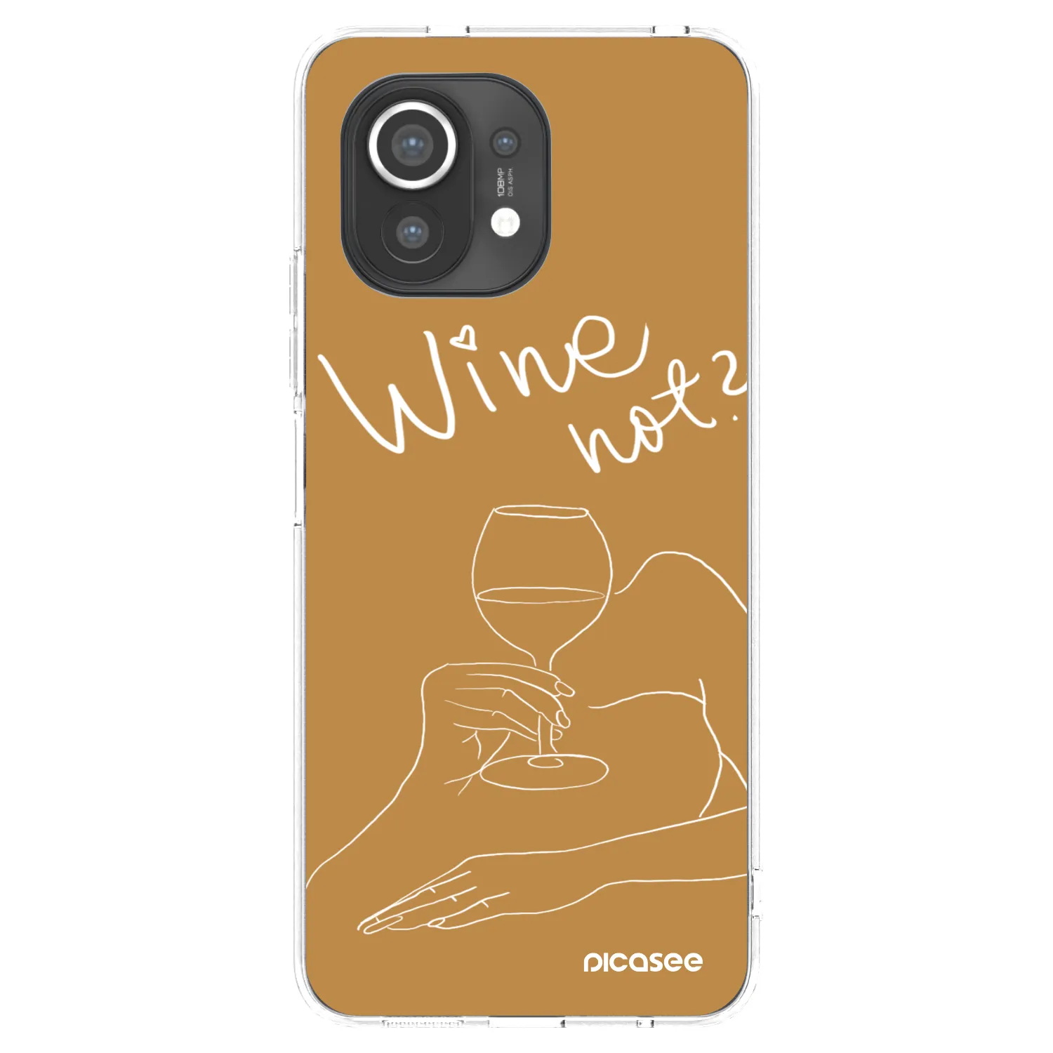 Picasee husă transparentă din silicon pentru Xiaomi Mi 11 - Wine not