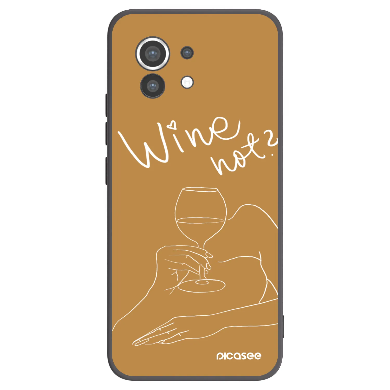 Picasee husă neagră din silicon pentru Xiaomi Mi 11 - Wine not