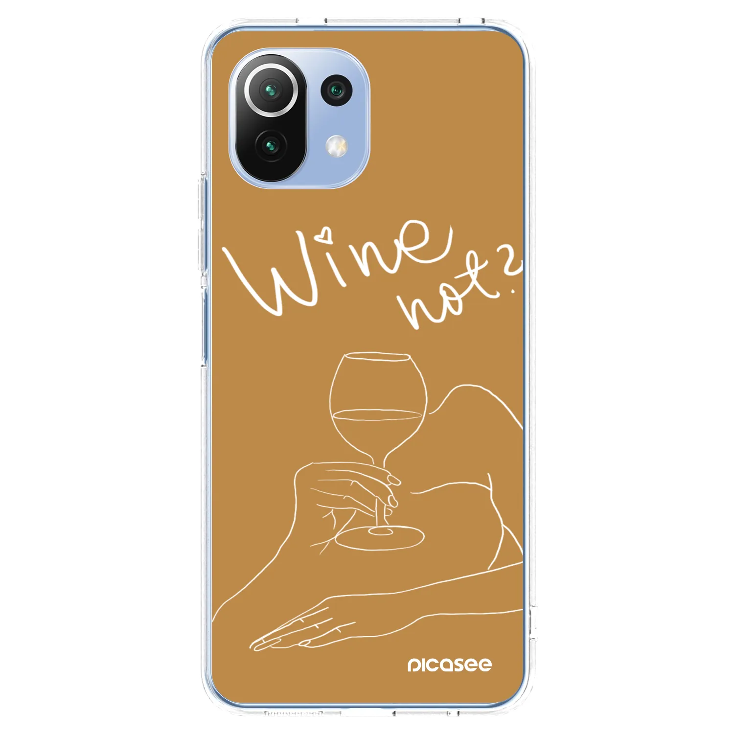 Picasee husă transparentă din silicon pentru Xiaomi Mi 11 Lite - Wine not