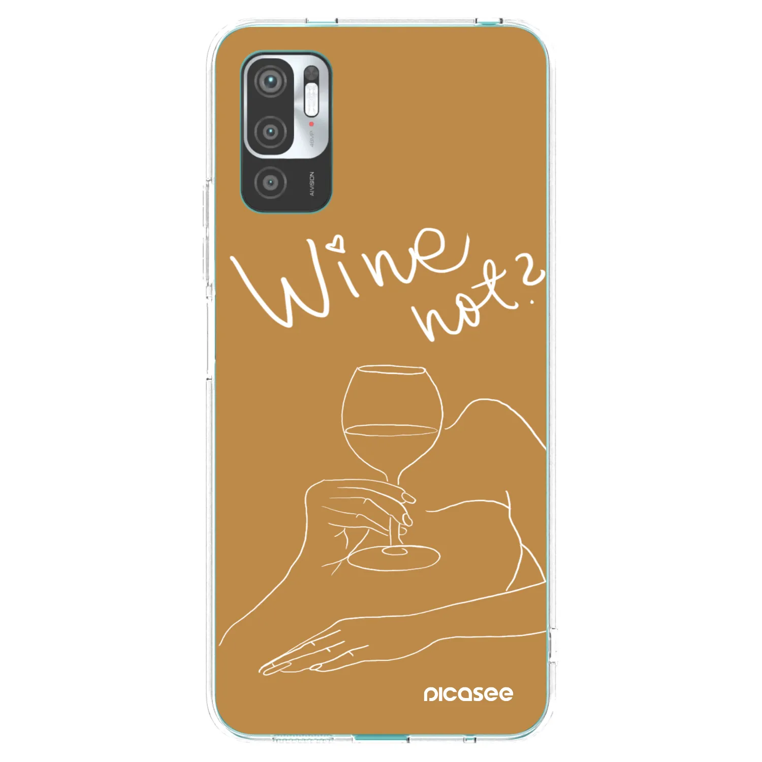 Picasee husă transparentă din silicon pentru Xiaomi Redmi Note 10 5G - Wine not