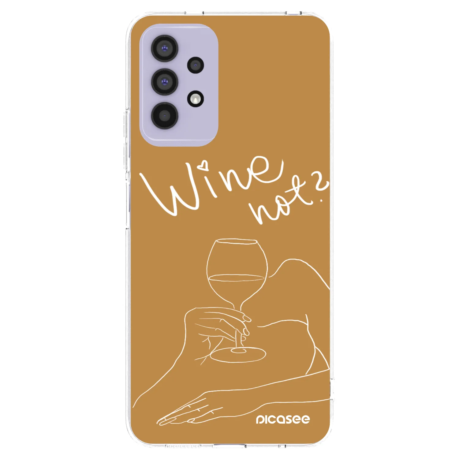 Picasee husă transparentă din silicon pentru Samsung Galaxy A32 4G SM-A325F - Wine not