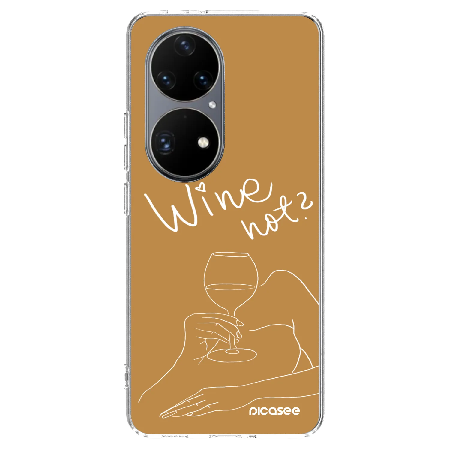 Picasee husă transparentă din silicon pentru Huawei P50 - Wine not