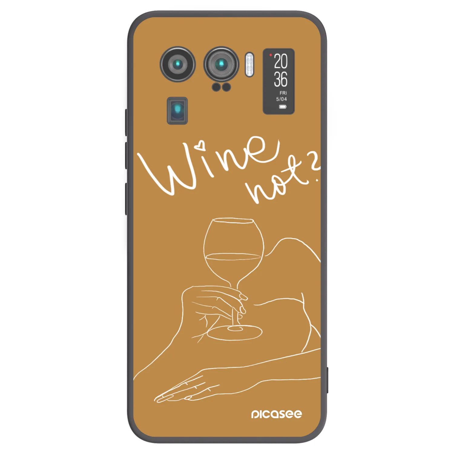 Picasee husă neagră din silicon pentru Xiaomi Mi 11 Ultra - Wine not