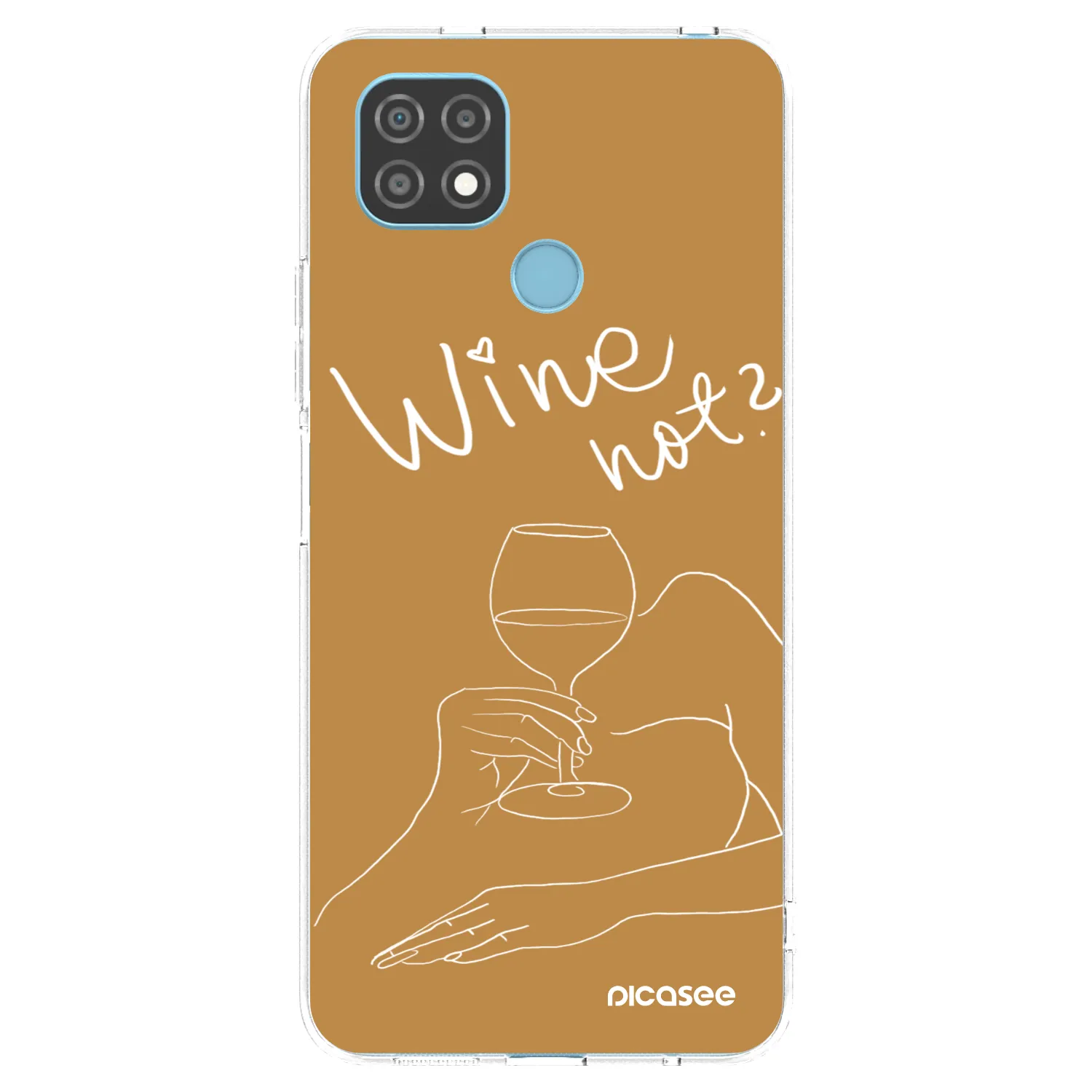 Picasee husă transparentă din silicon pentru Realme C21 - Wine not