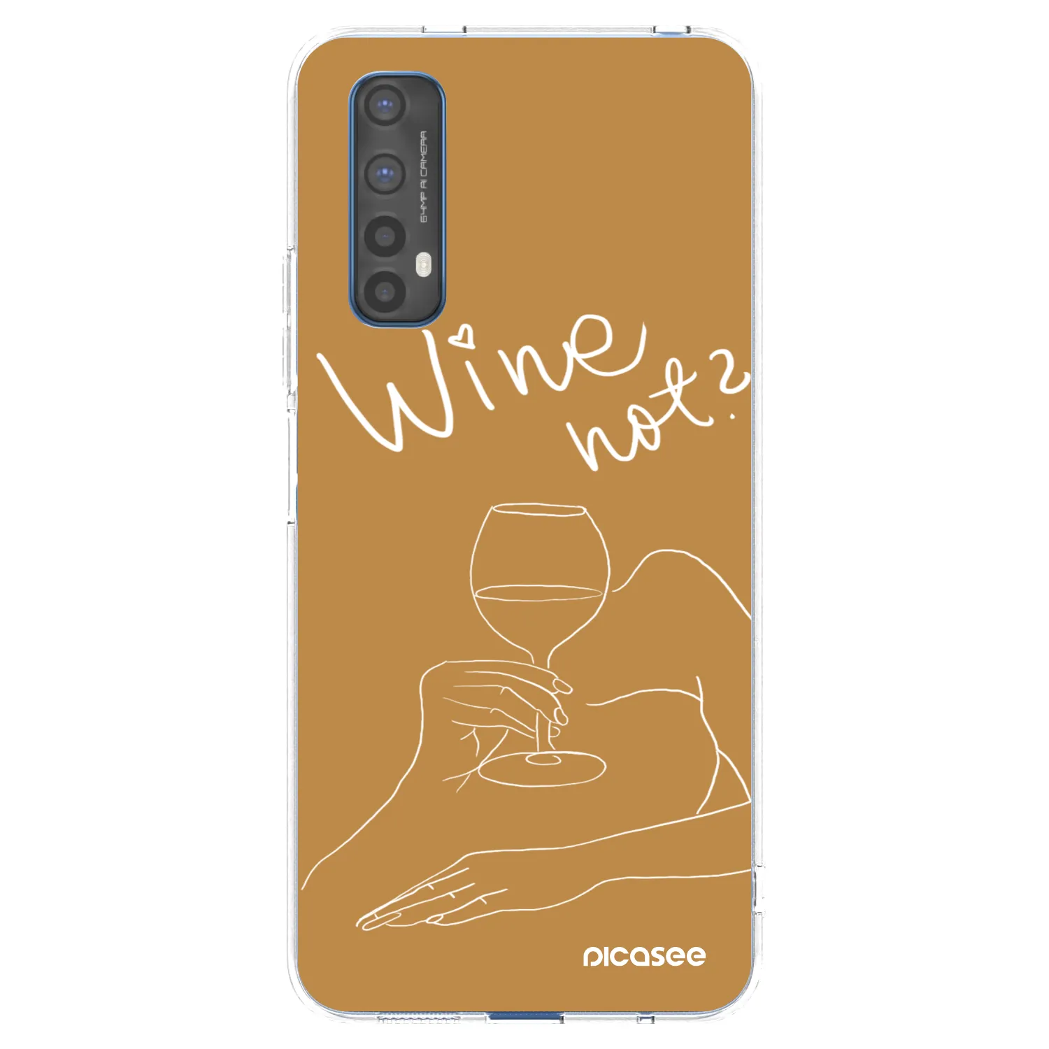 Picasee husă transparentă din silicon pentru Realme 7 - Wine not