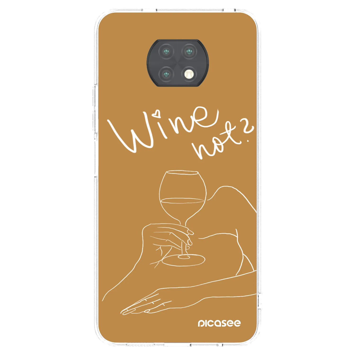 Picasee husă transparentă din silicon pentru Xiaomi Redmi Note 9T - Wine not