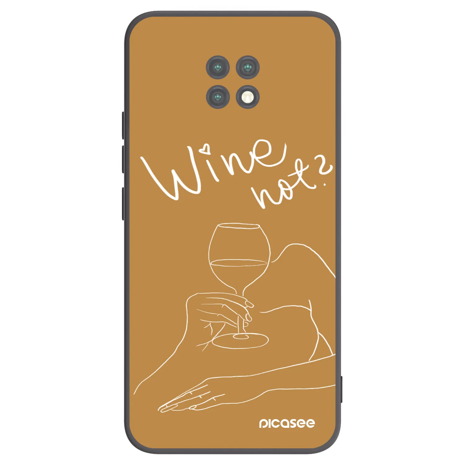 Picasee husă neagră din silicon pentru Xiaomi Redmi Note 9T - Wine not