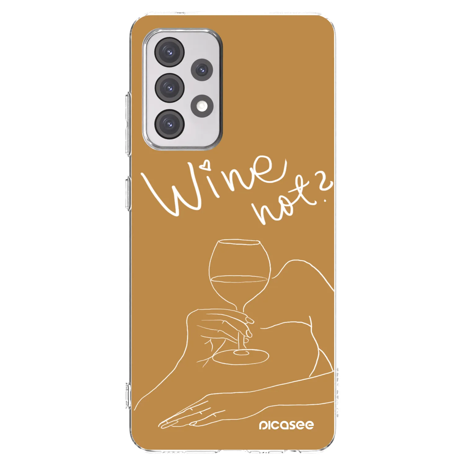Picasee husă transparentă din silicon pentru Samsung Galaxy A52s 5G A528B - Wine not