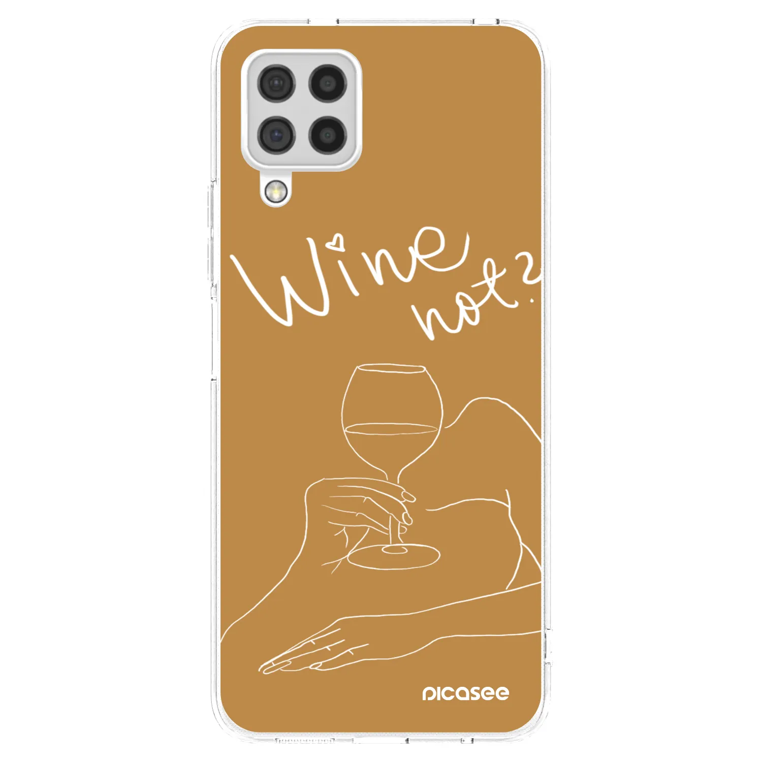 Picasee husă transparentă din silicon pentru Samsung Galaxy A22 A225F 4G - Wine not