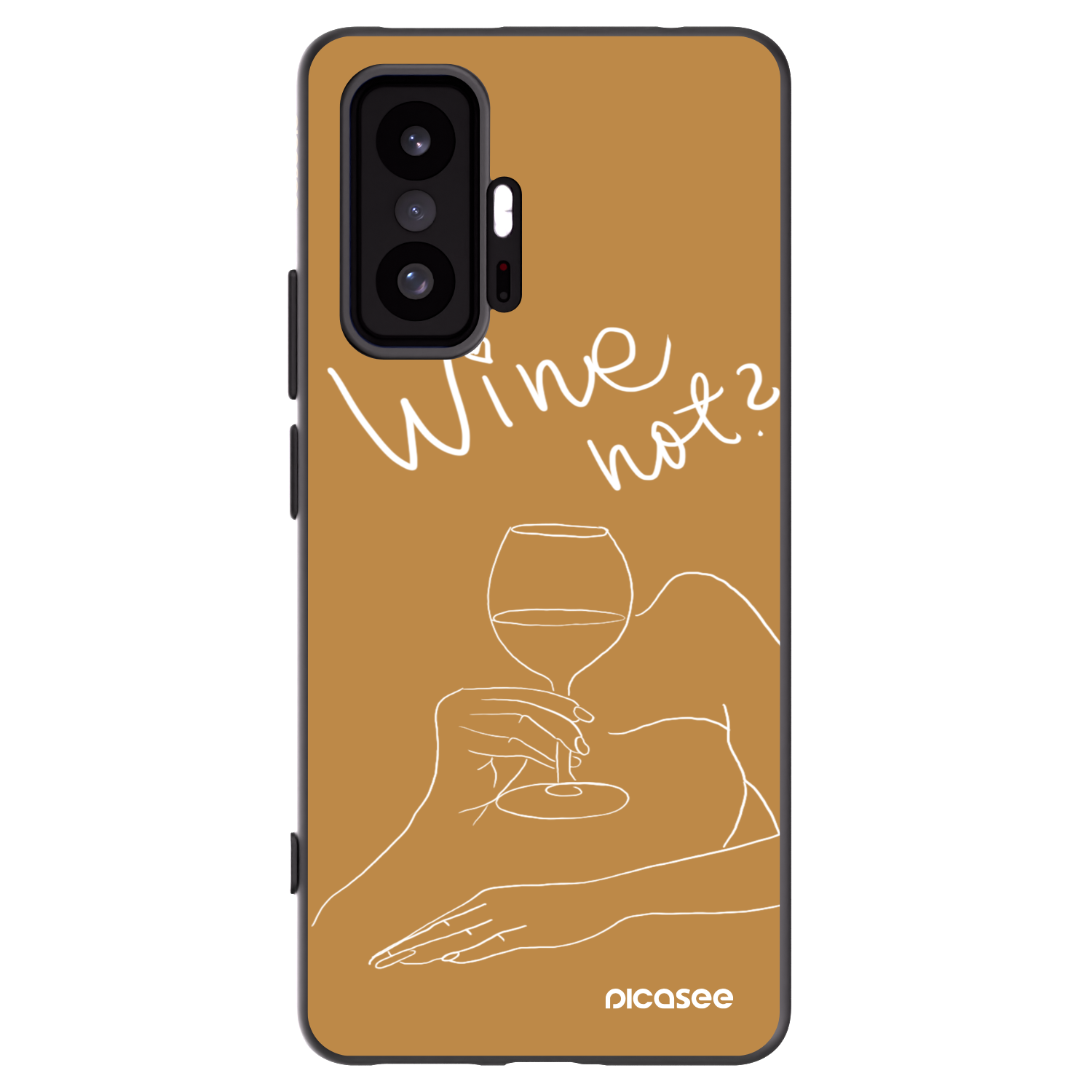 Picasee husă neagră din silicon pentru Xiaomi 11T Pro - Wine not