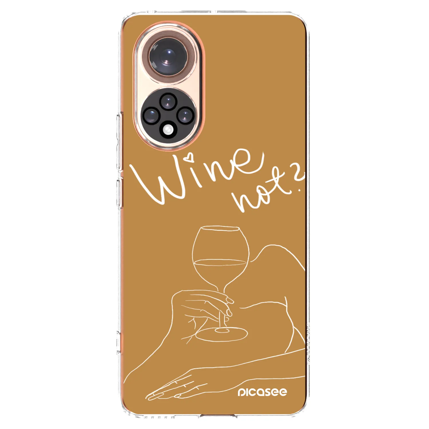 Picasee husă transparentă din silicon pentru Honor 50 5G - Wine not
