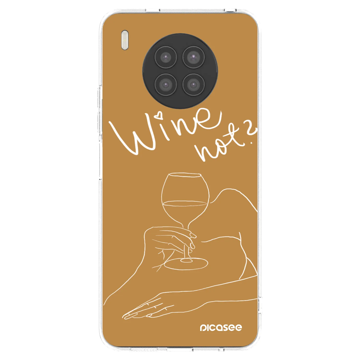 Picasee husă transparentă din silicon pentru Huawei Nova 8i - Wine not