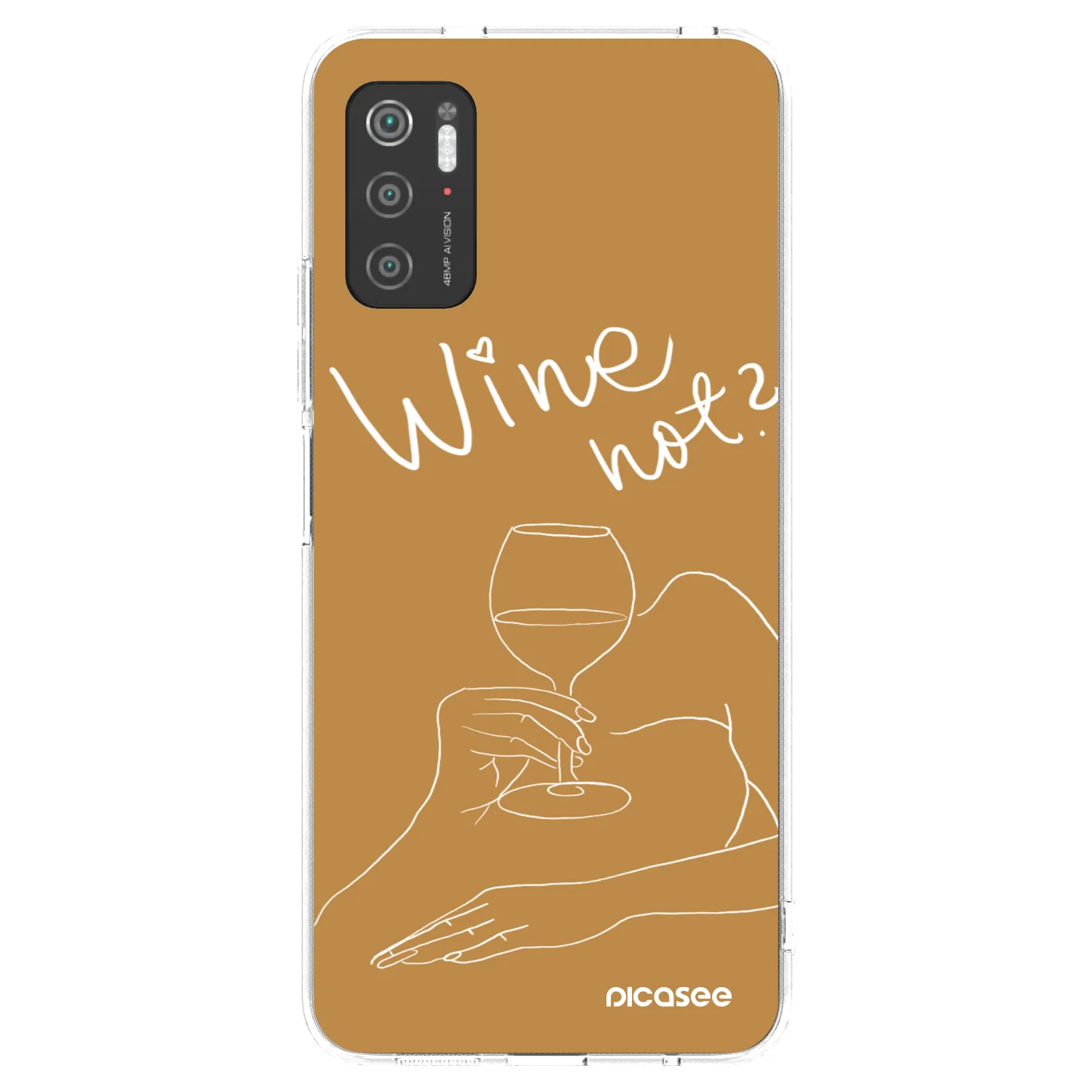 Picasee husă transparentă din silicon pentru Xiaomi Poco M3 Pro 5G - Wine not