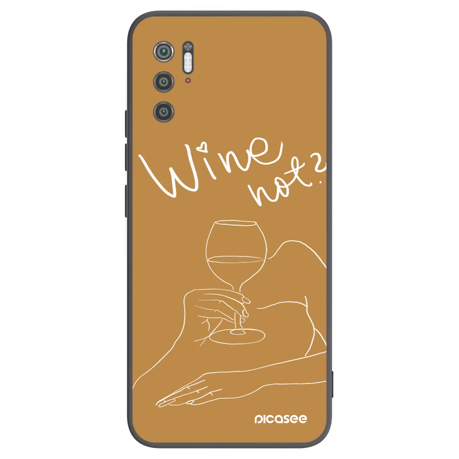 Picasee husă neagră din silicon pentru Xiaomi Poco M3 Pro 5G - Wine not