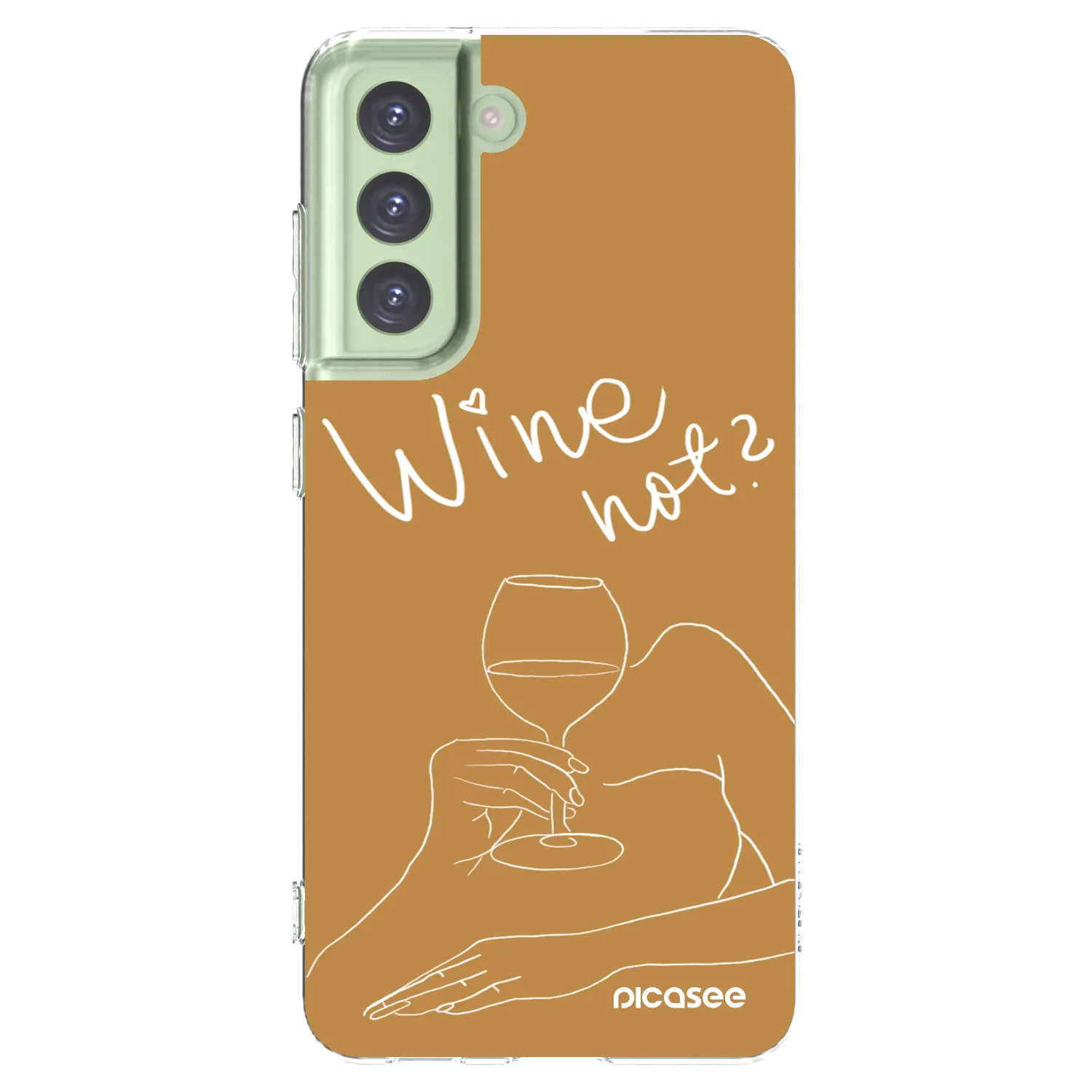 Picasee husă transparentă din silicon pentru Samsung Galaxy S21 FE 5G - Wine not