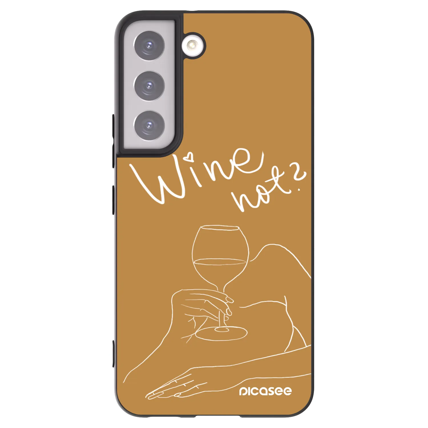 Picasee husă neagră din silicon pentru Samsung Galaxy S22 5G - Wine not