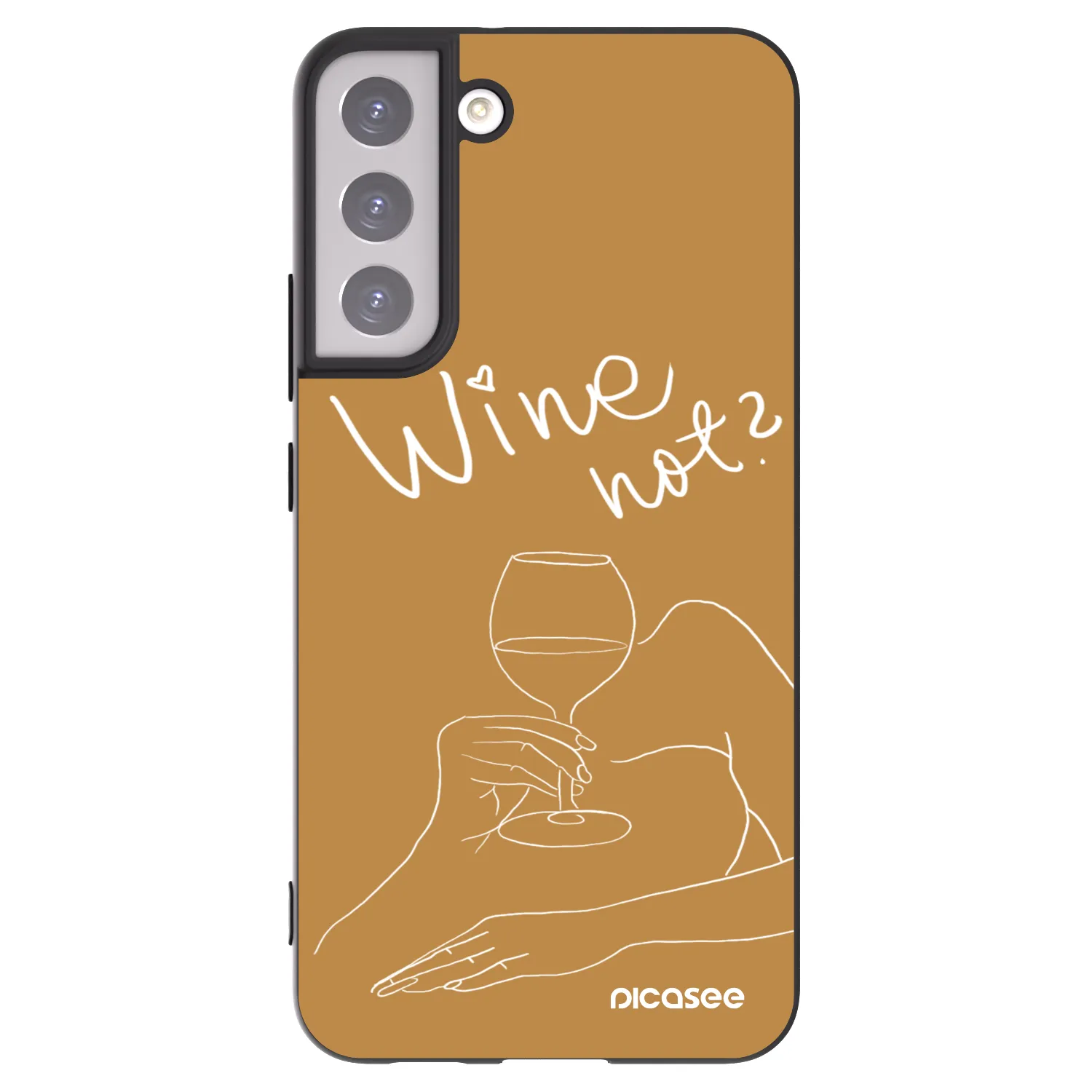 Picasee husă neagră din silicon pentru Samsung Galaxy S22+ 5G - Wine not