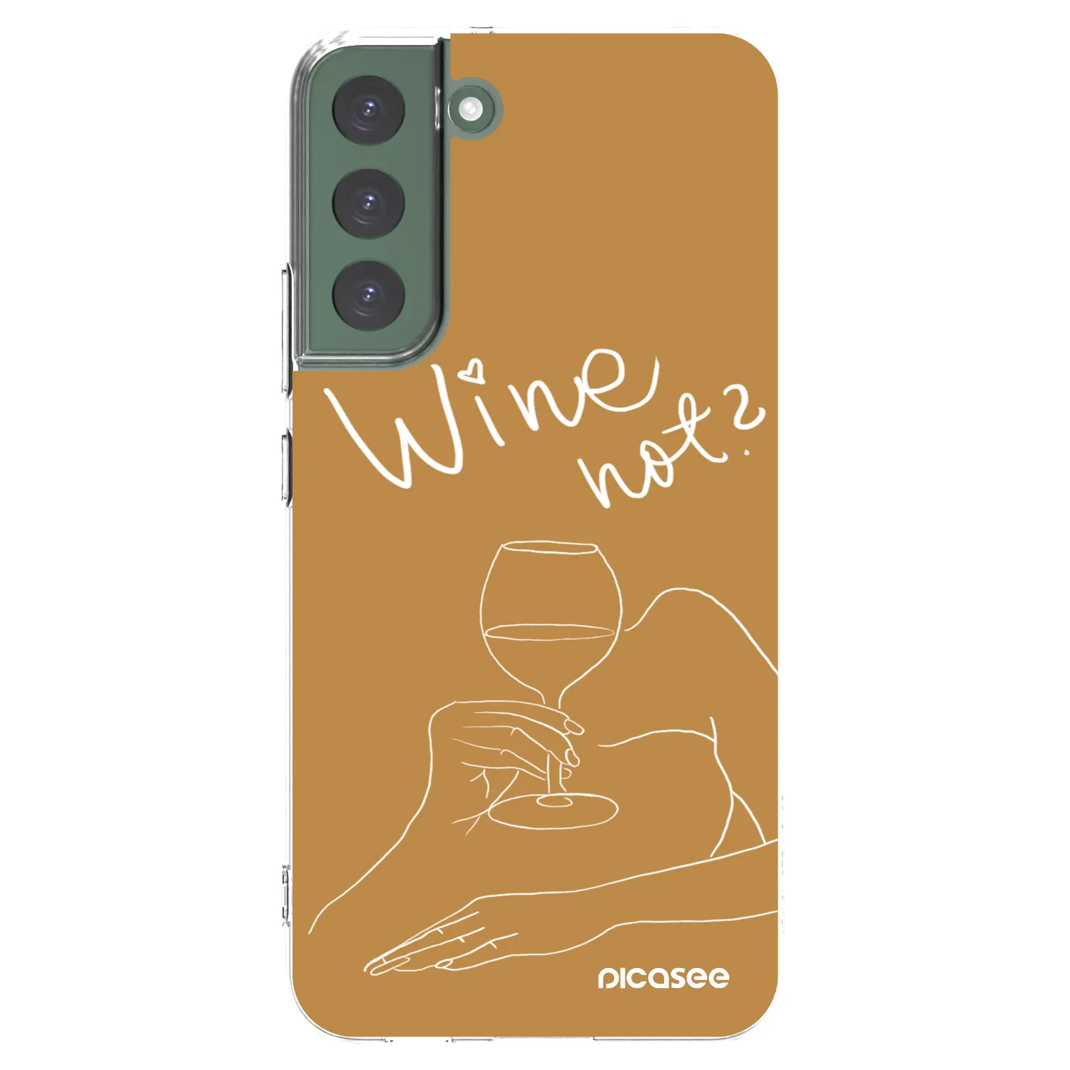 Picasee husă transparentă din silicon pentru Samsung Galaxy S22+ 5G - Wine not