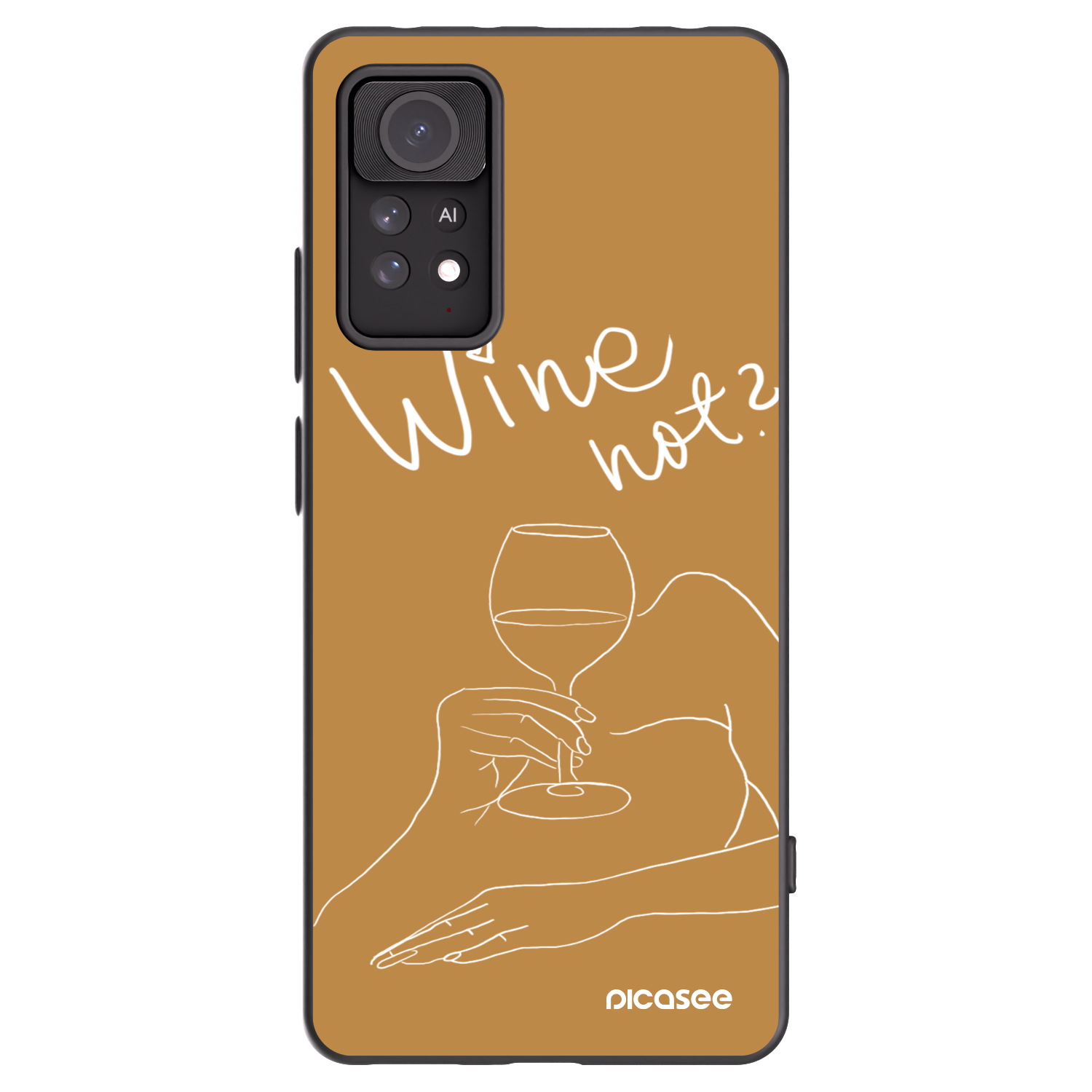 Picasee husă neagră din silicon pentru Xiaomi Redmi Note 11 Pro - Wine not
