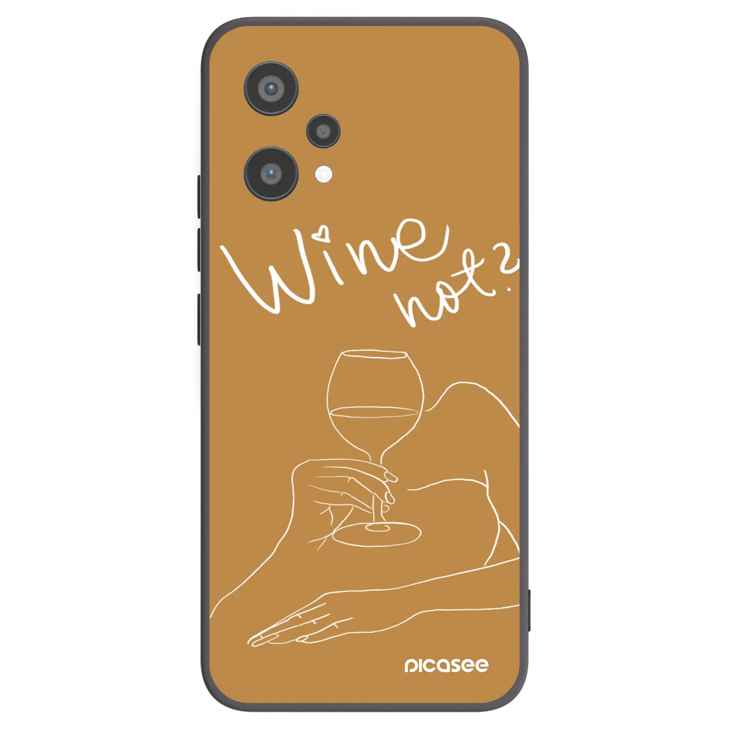 Picasee husă neagră din silicon pentru Realme 9 Pro 5G - Wine not