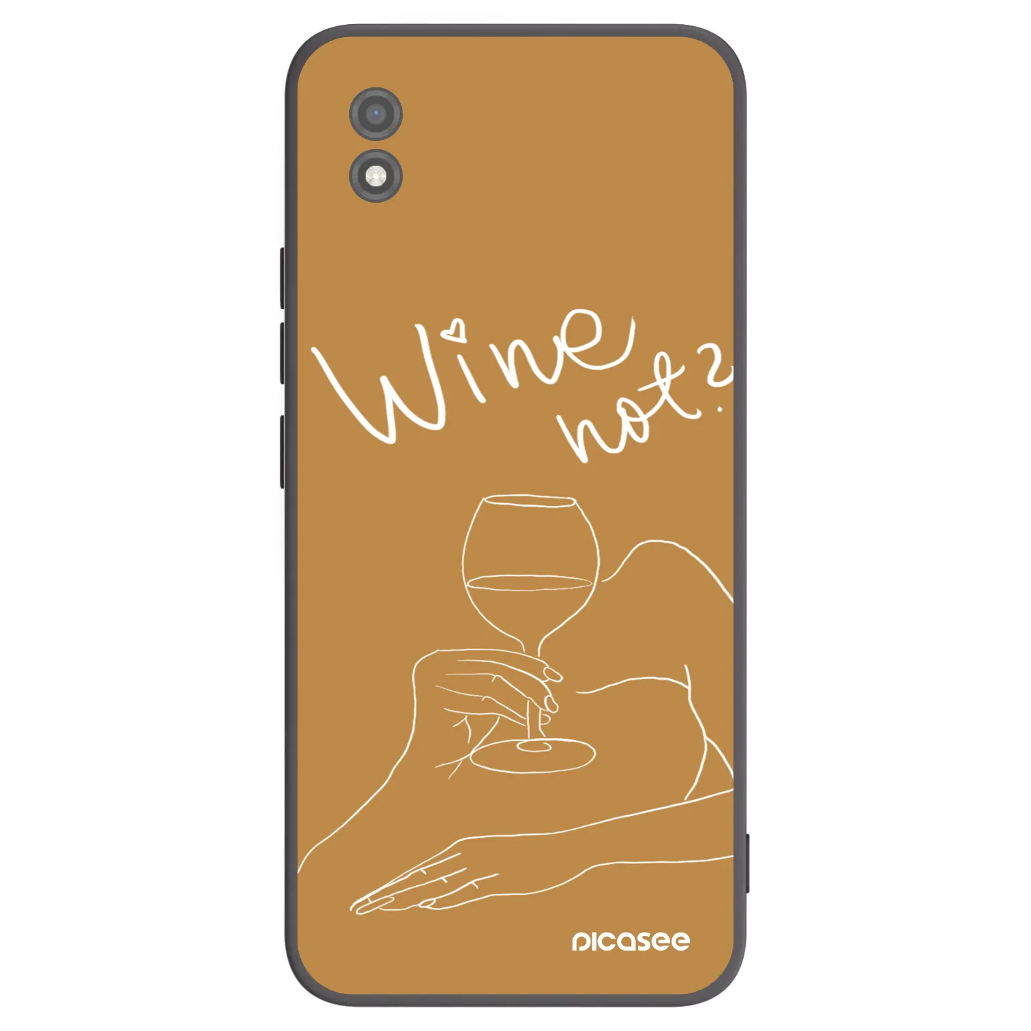 Picasee husă neagră din silicon pentru Realme C11 (2021) - Wine not