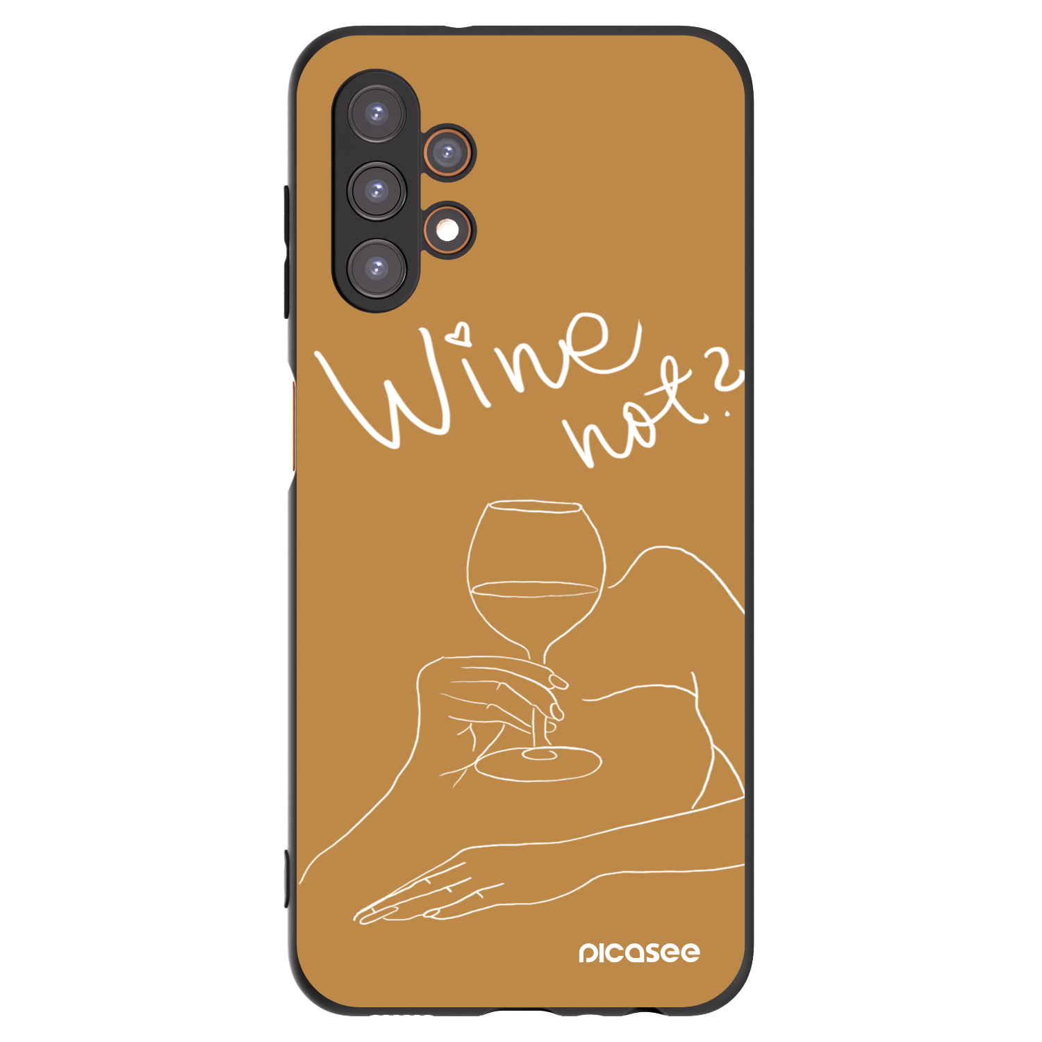 Picasee husă neagră din silicon pentru Samsung Galaxy A13 4G A135 - Wine not