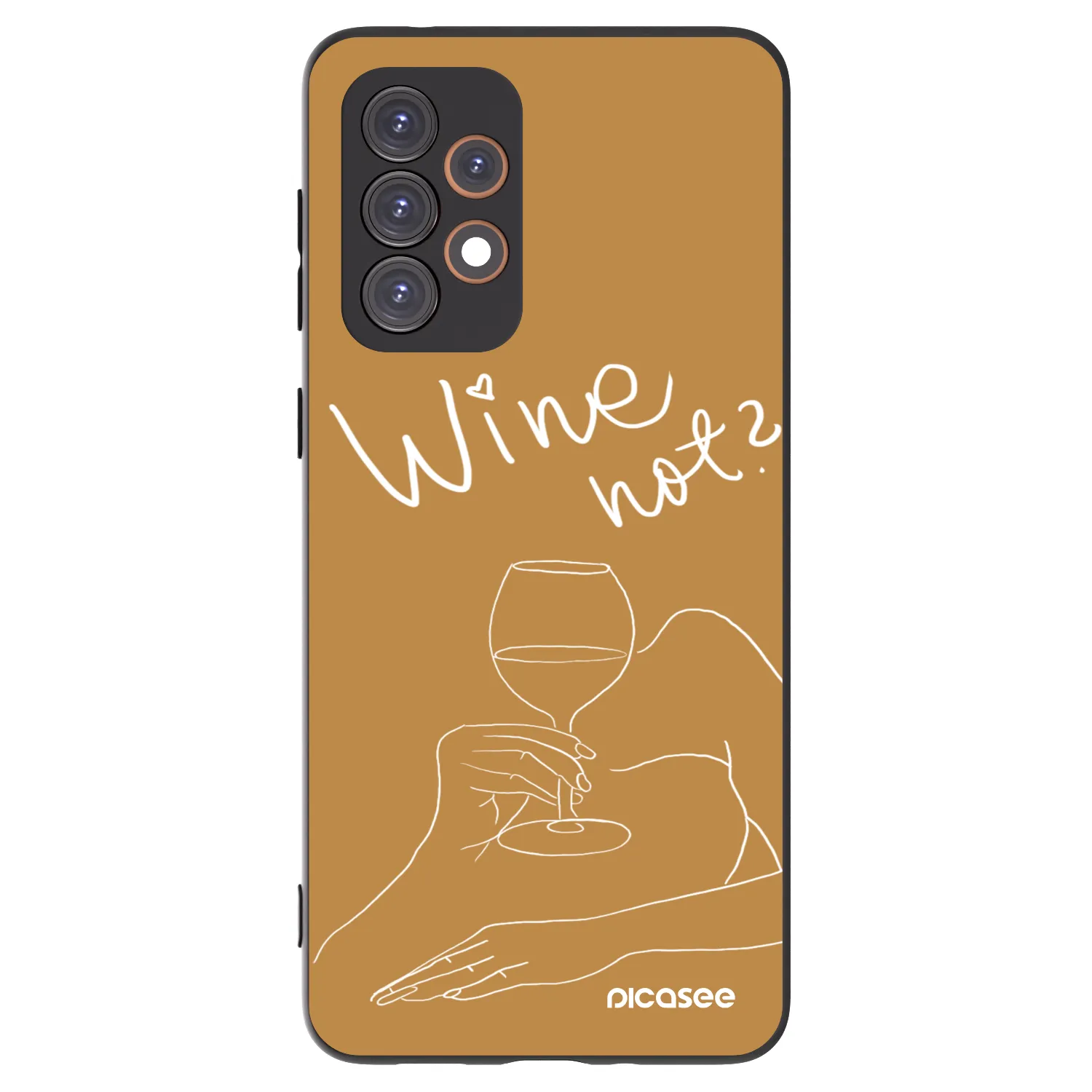 Picasee husă neagră din silicon pentru Samsung Galaxy A33 5G A336 - Wine not