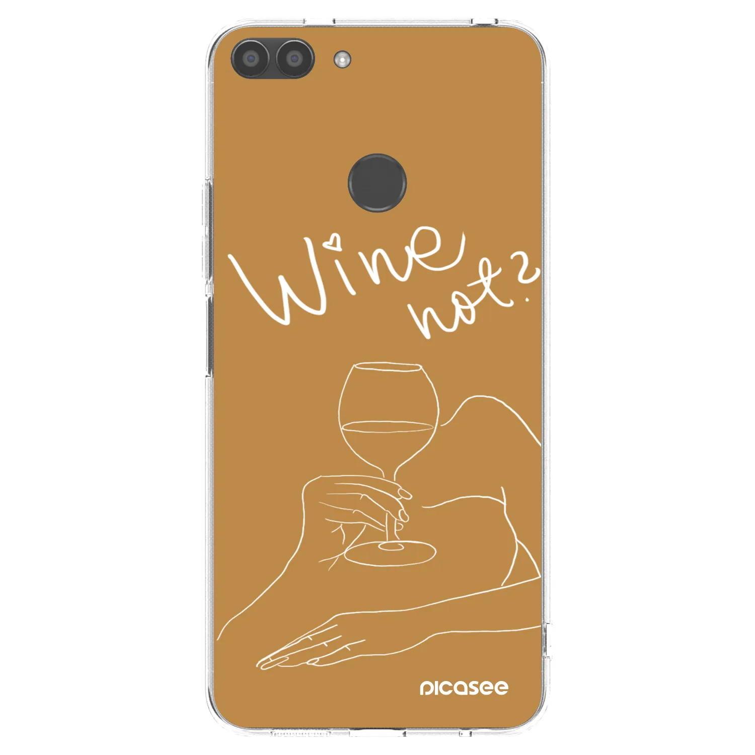 Picasee husă transparentă din silicon pentru Huawei P Smart - Wine not
