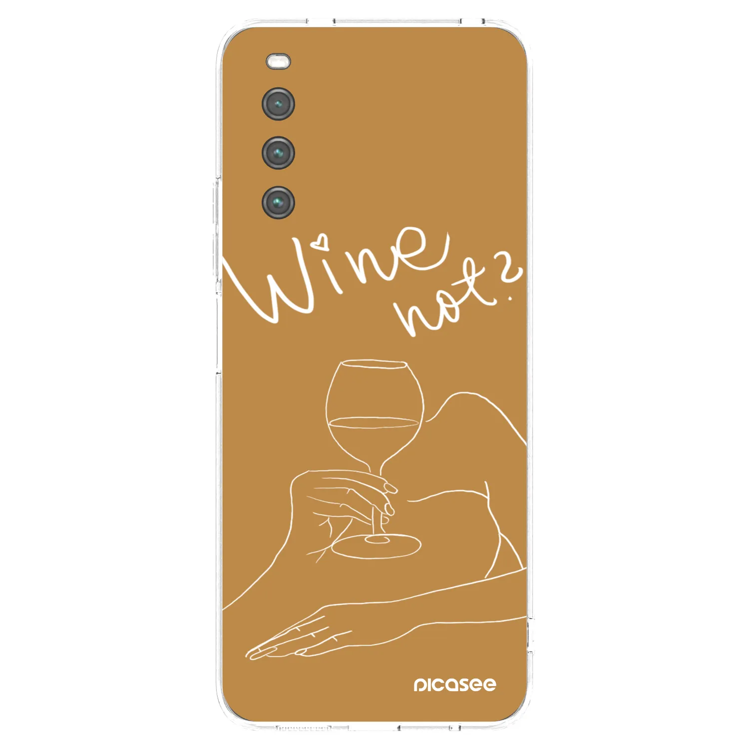 Picasee husă transparentă din silicon pentru Sony Xperia 10 IV 5G - Wine not