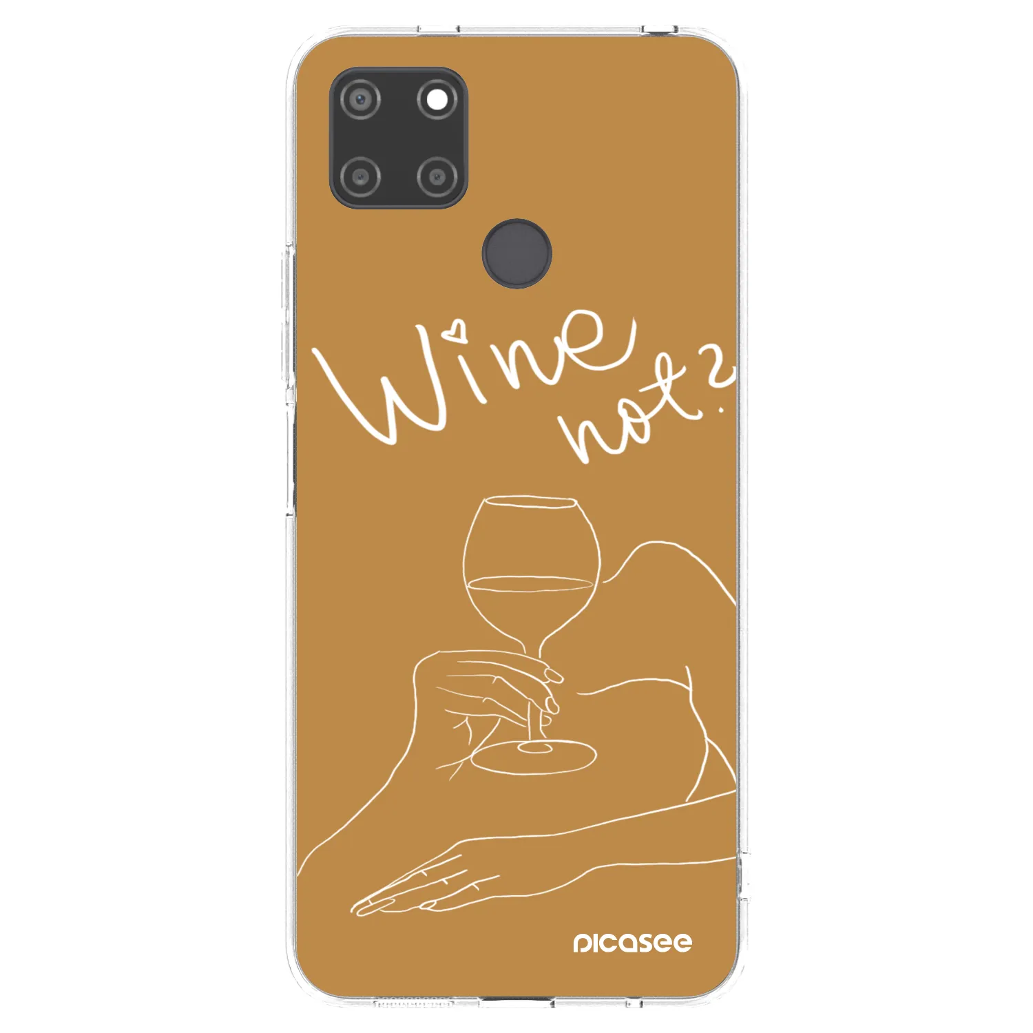Picasee husă transparentă din silicon pentru Realme C21Y - Wine not
