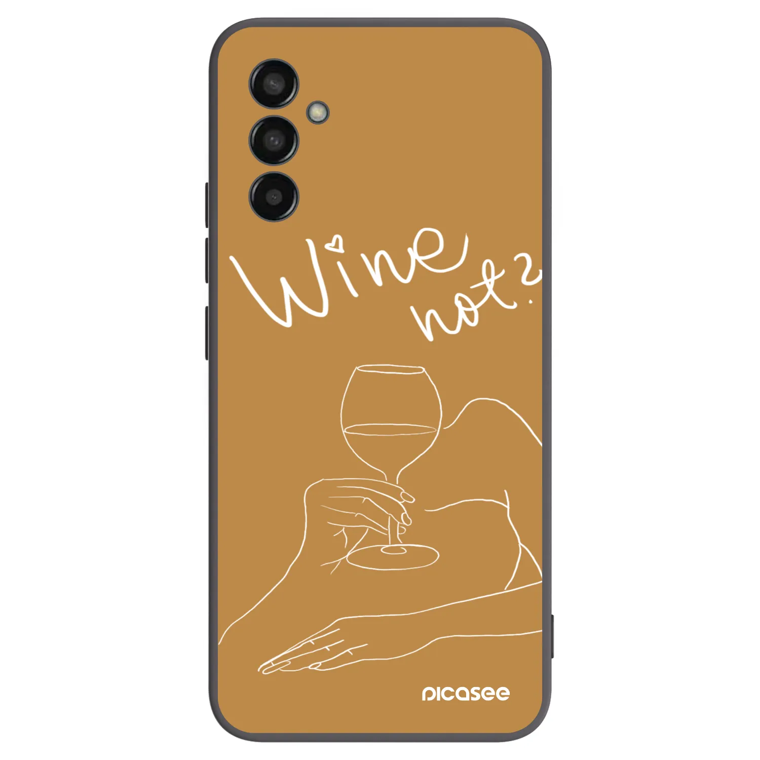 Picasee husă neagră din silicon pentru Samsung Galaxy M13 M135F - Wine not