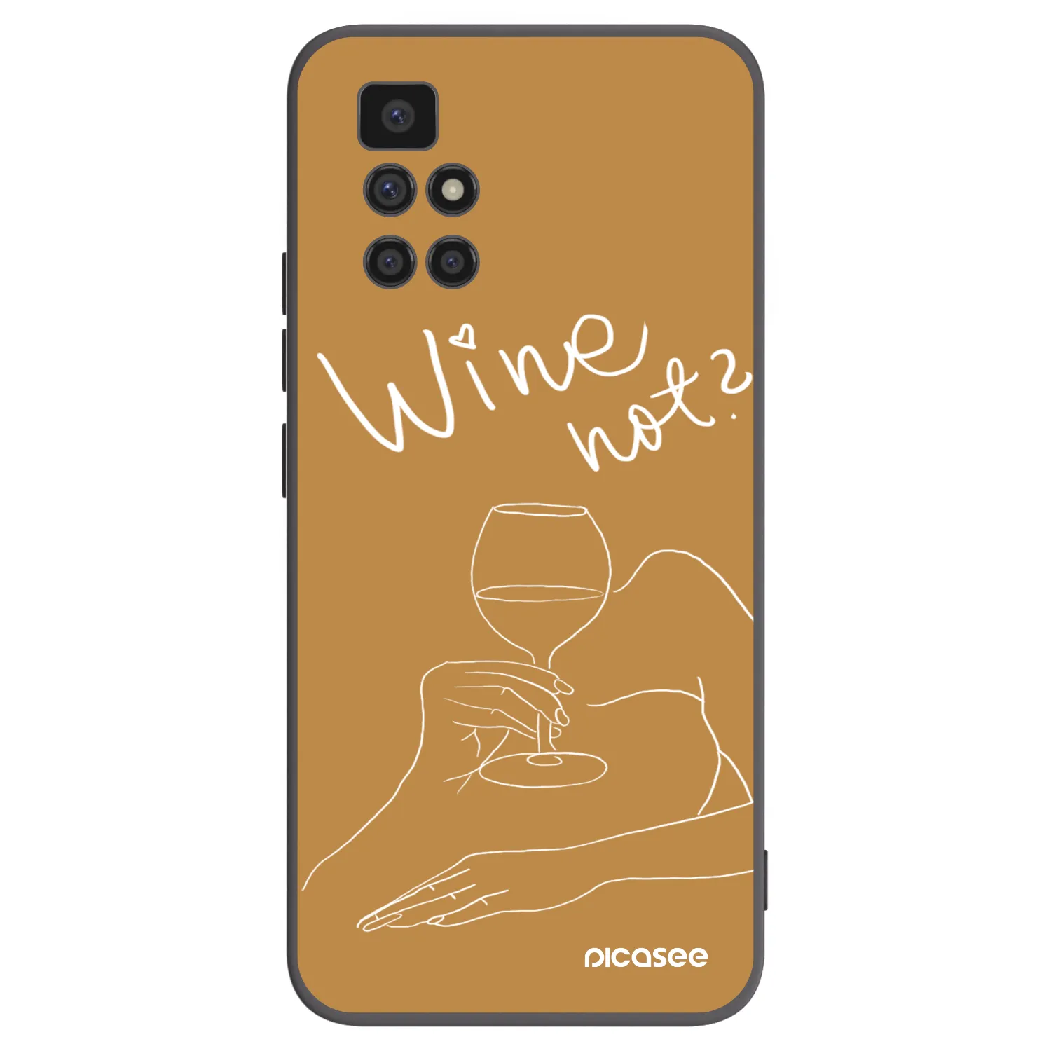 Picasee husă neagră din silicon pentru Xiaomi Redmi 10 (2022) - Wine not