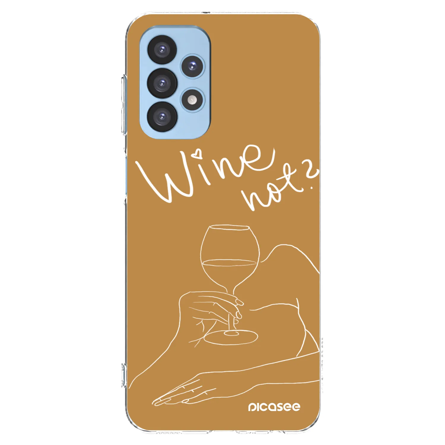 Picasee husă transparentă din silicon pentru Samsung Galaxy A23 A235F 4G - Wine not