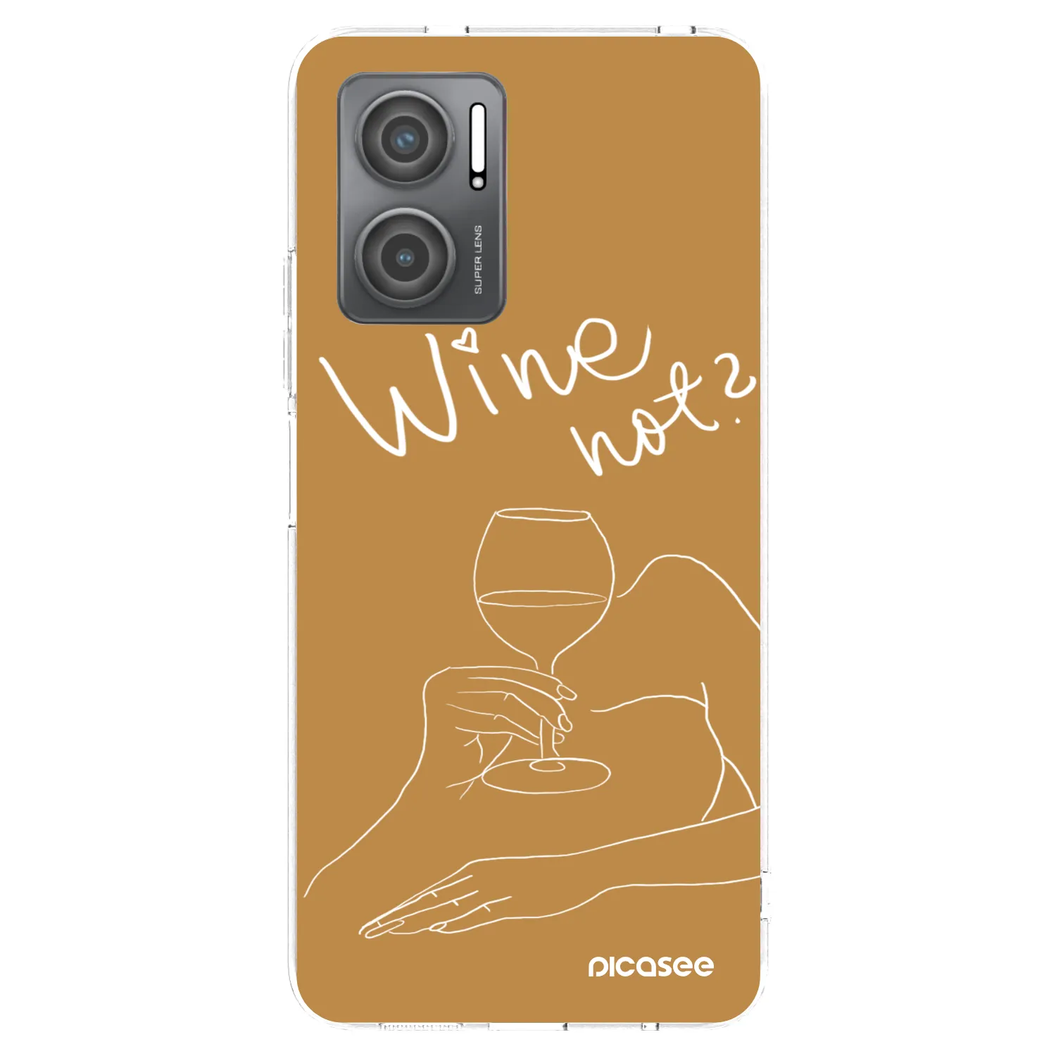 Picasee husă transparentă din silicon pentru Xiaomi Redmi 10 5G - Wine not