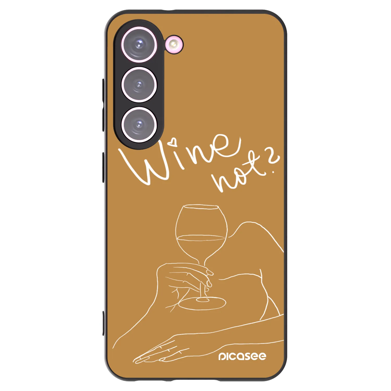 Picasee husă neagră din silicon pentru Samsung Galaxy S23 5G - Wine not