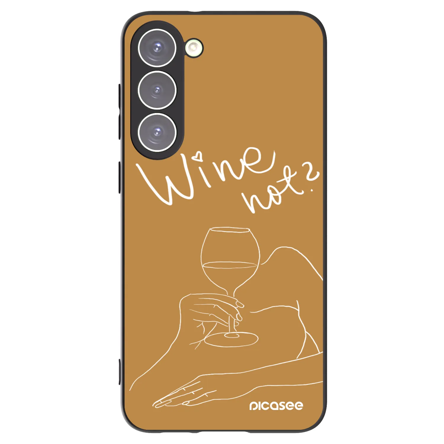 Picasee husă neagră din silicon pentru Samsung Galaxy S23+ 5G - Wine not