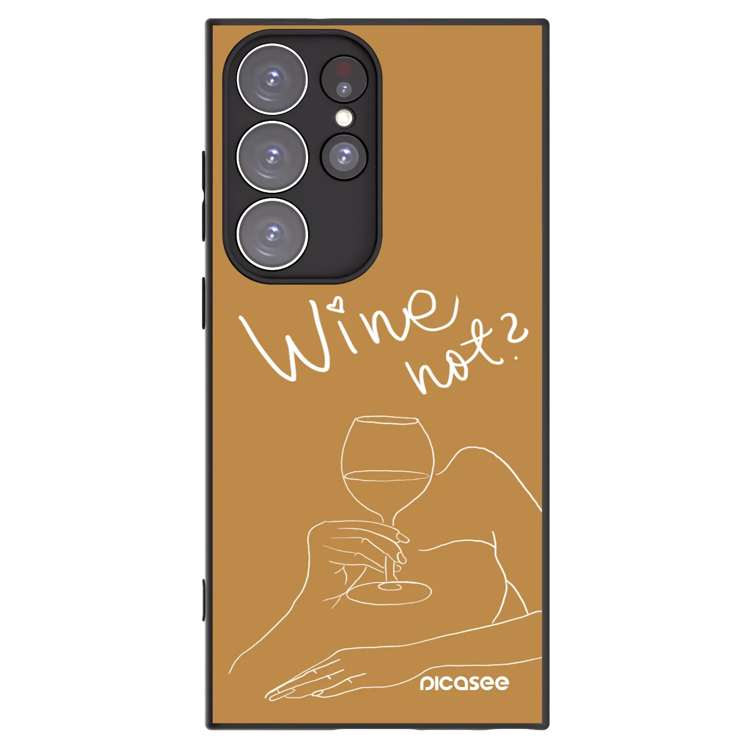 Picasee husă neagră din silicon pentru Samsung Galaxy S23 Ultra 5G - Wine not