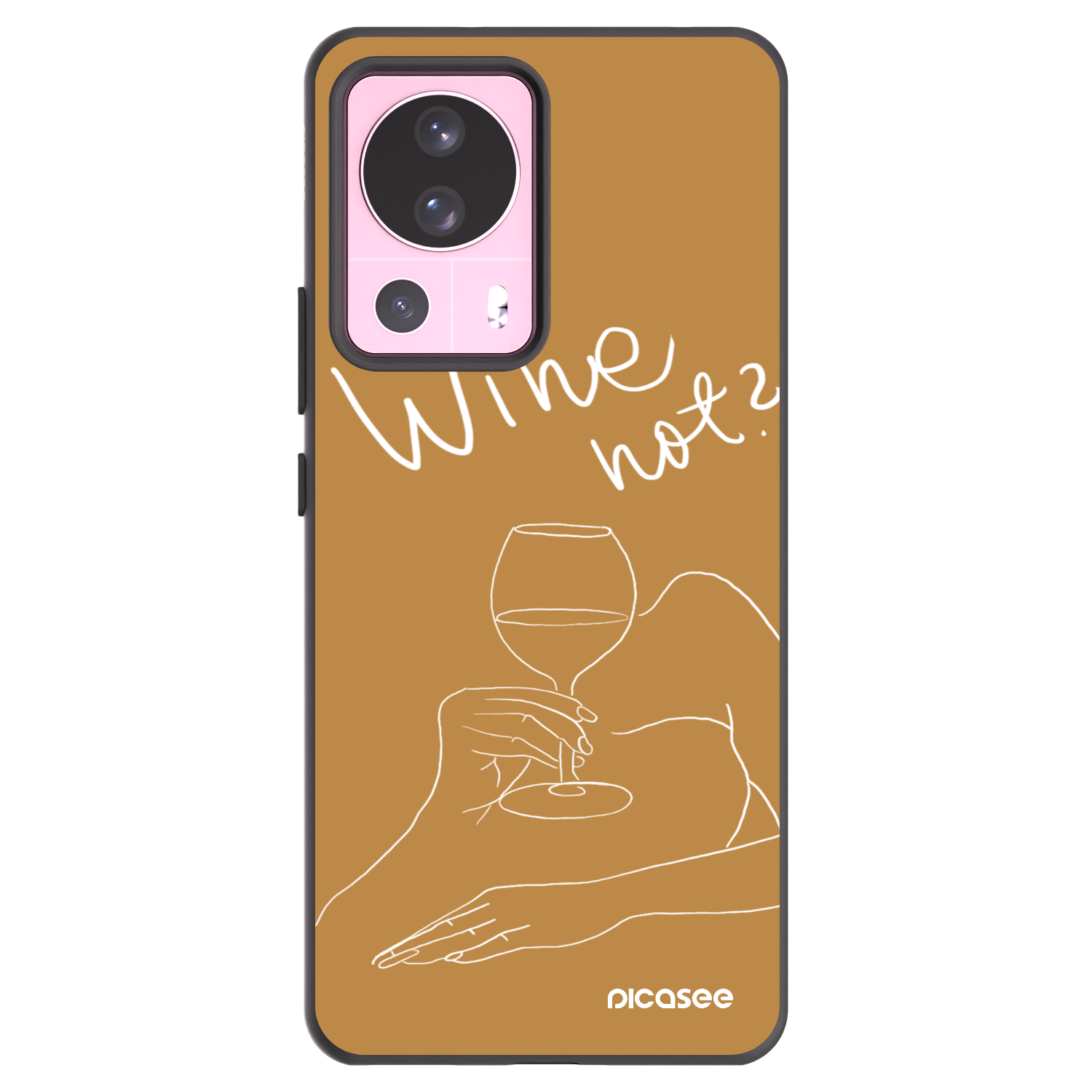 Picasee husă neagră din silicon pentru Xiaomi 13 Lite - Wine not