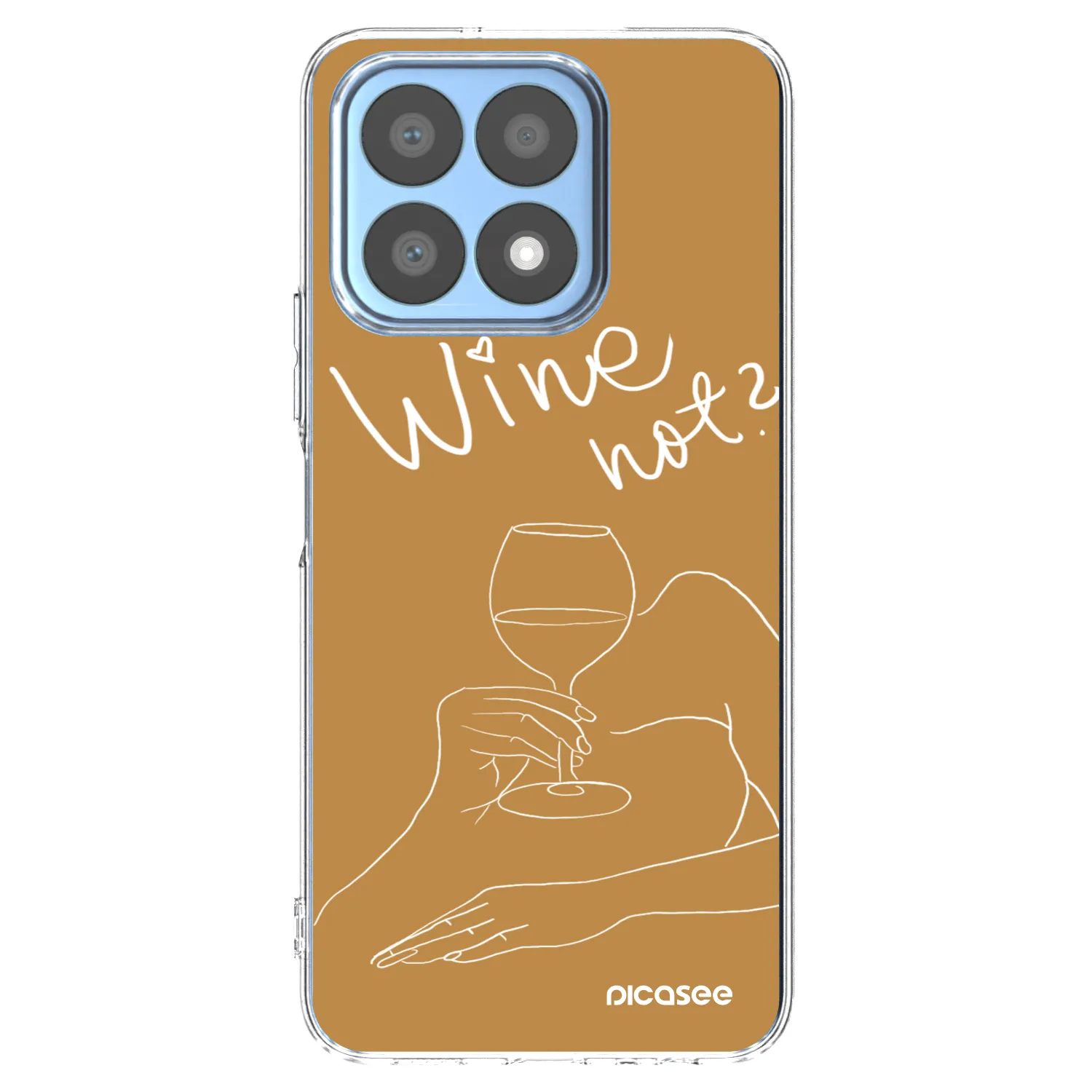 Picasee husă transparentă din silicon pentru Honor X8a - Wine not