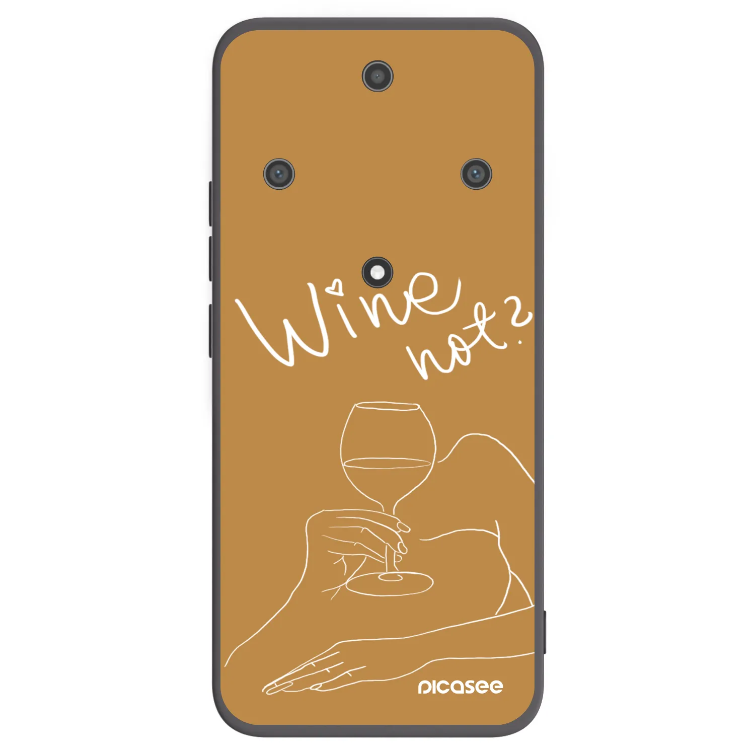 Picasee husă neagră din silicon pentru Honor Magic5 Lite 5G - Wine not
