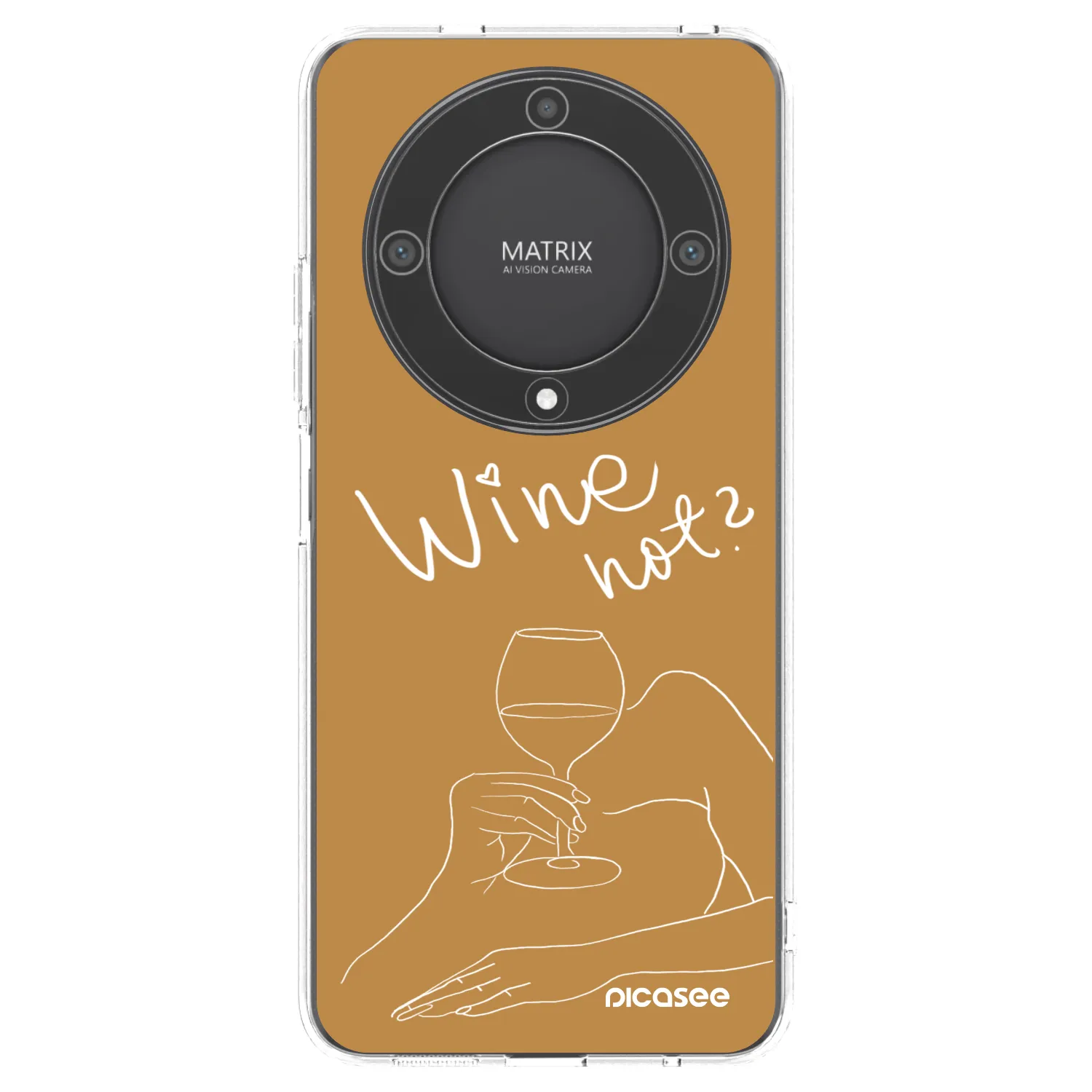 Picasee husă transparentă din silicon pentru Honor Magic5 Lite 5G - Wine not