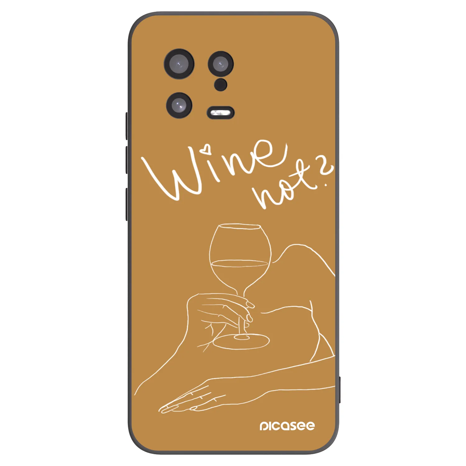 Picasee husă neagră din silicon pentru Xiaomi 13 - Wine not